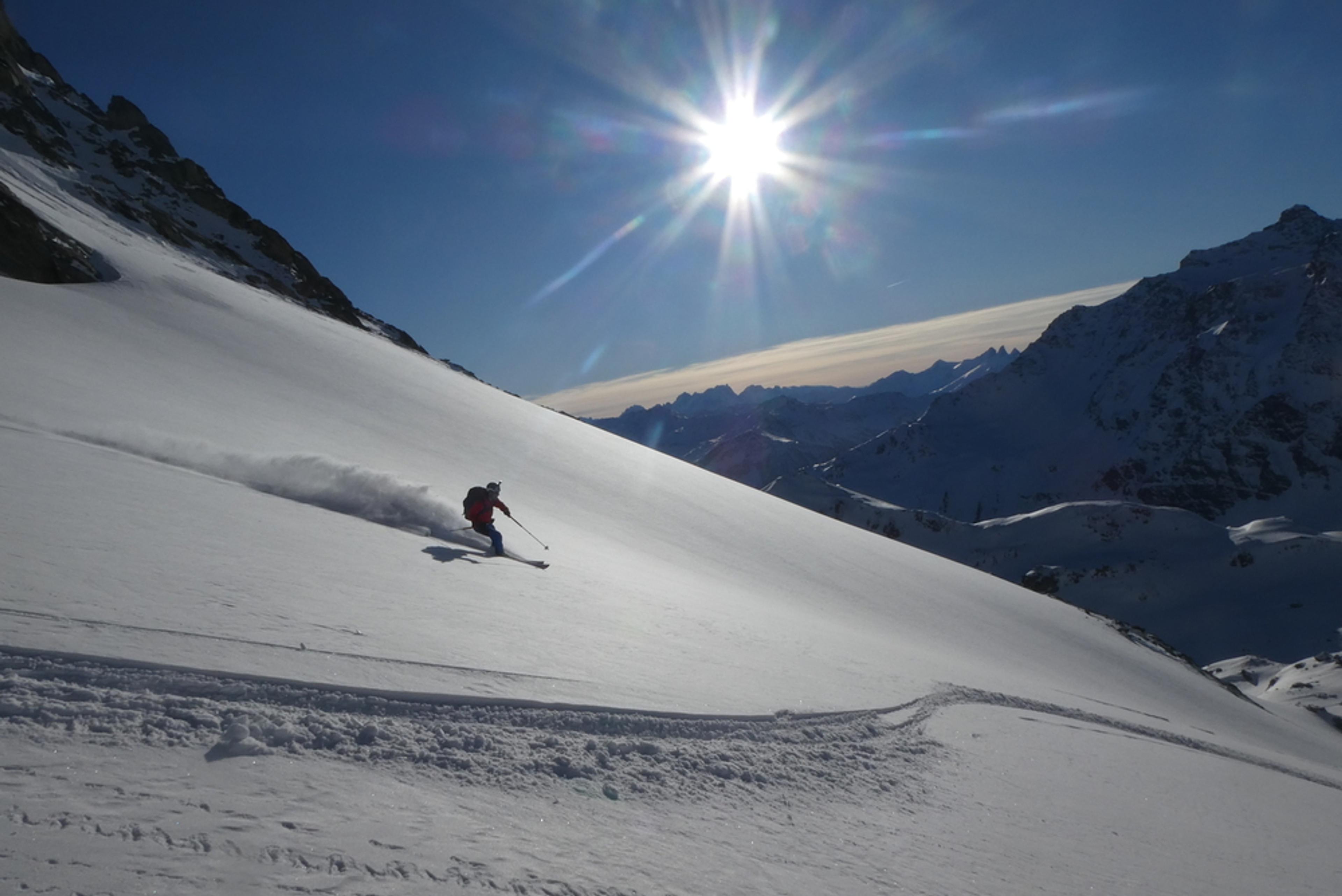 Raid vanoise – Combe du ravin noir – Carte postale bis