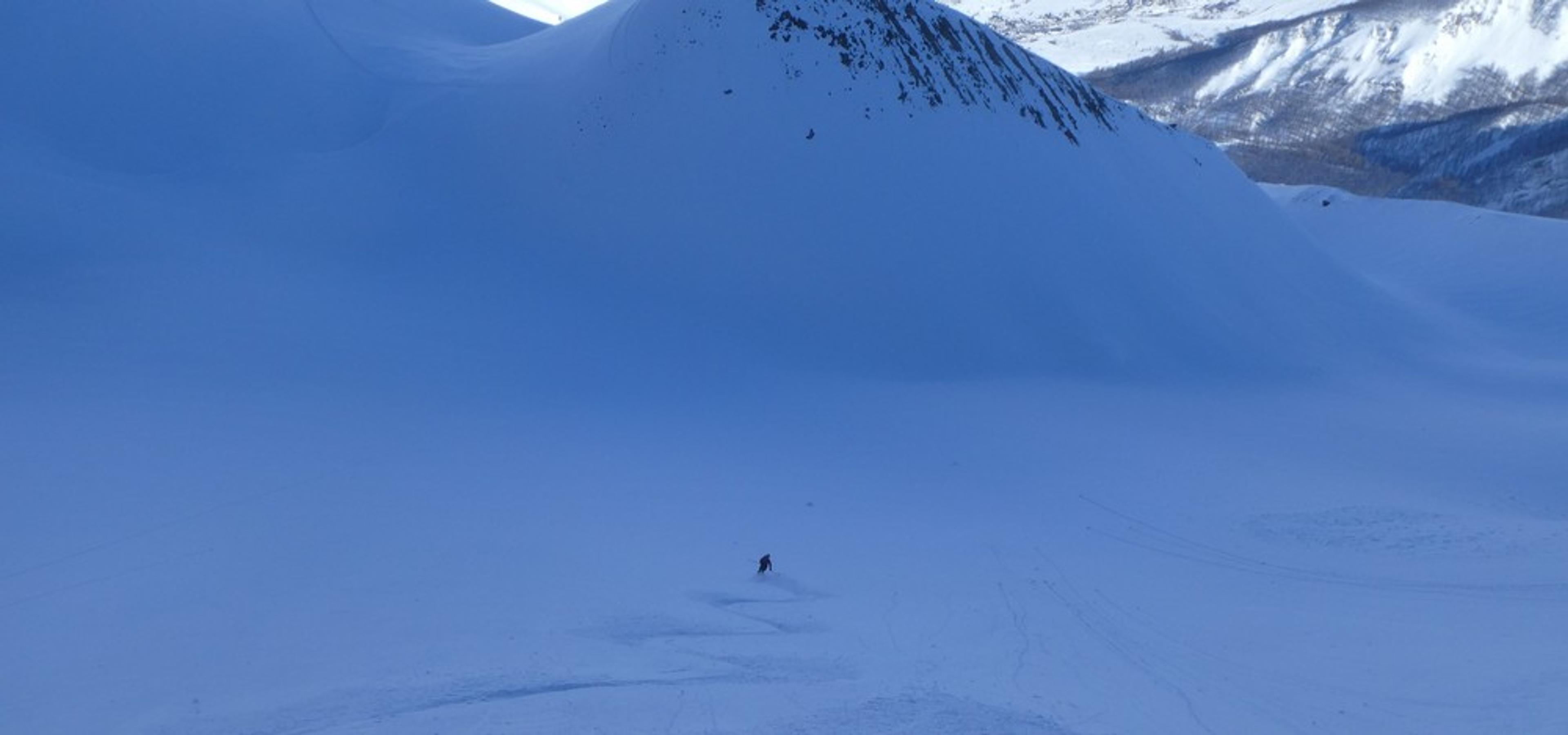 Pointe Charlet - Couloir nord - Bas de couloir