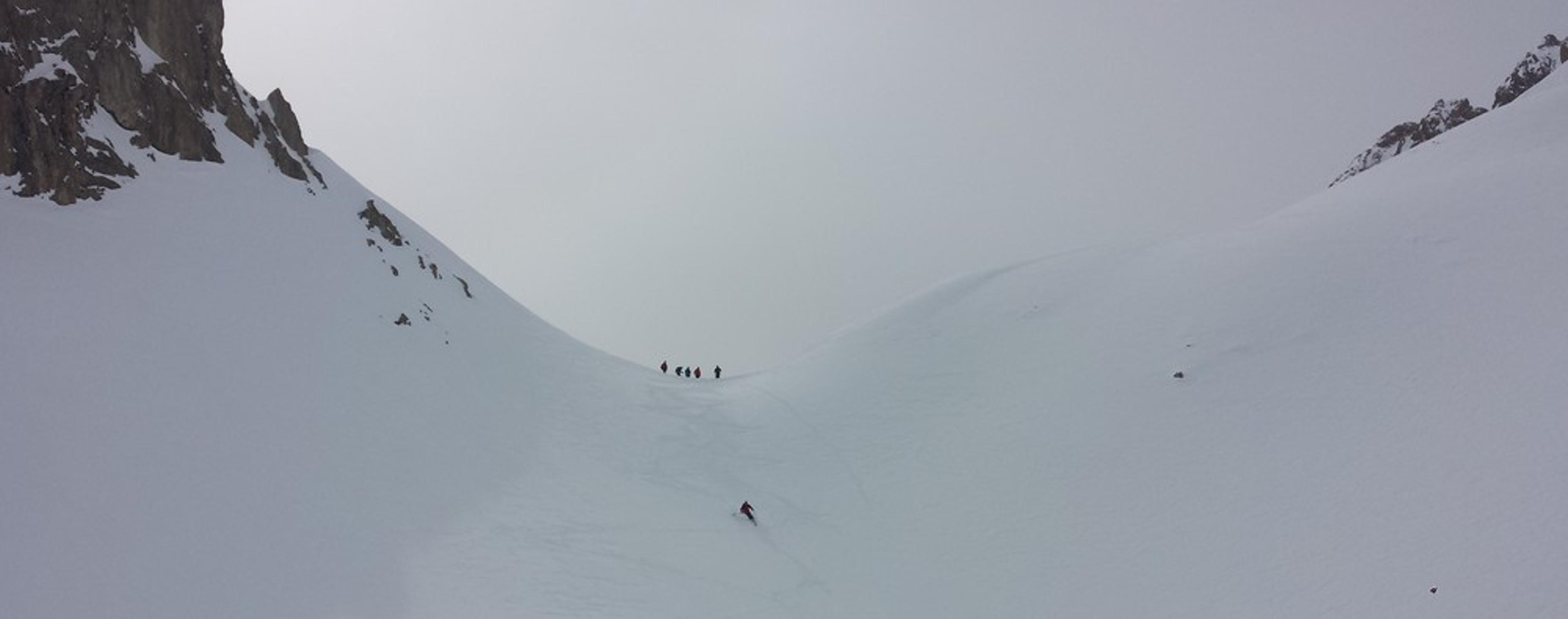 Raid Cerces - Au départ de notre petit col du jour