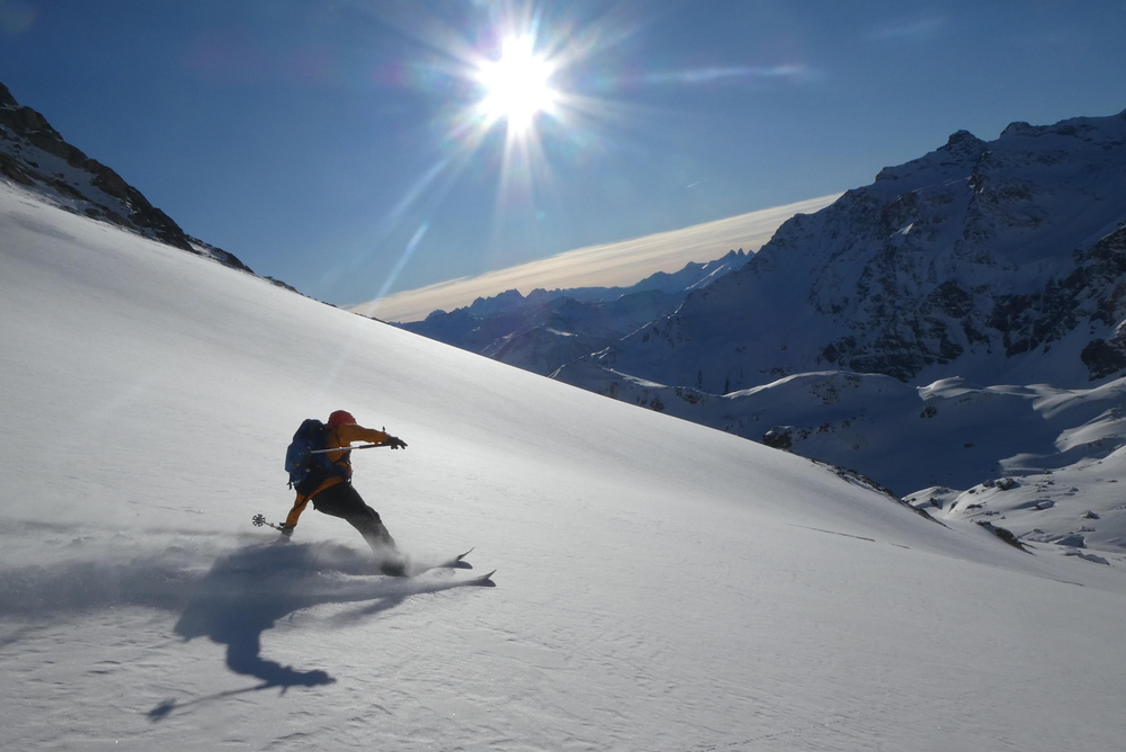 Raid vanoise – Combe du ravin noir – Carte postale