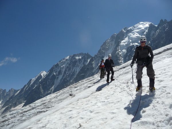 Initiation vers le glacier d'Argentiere