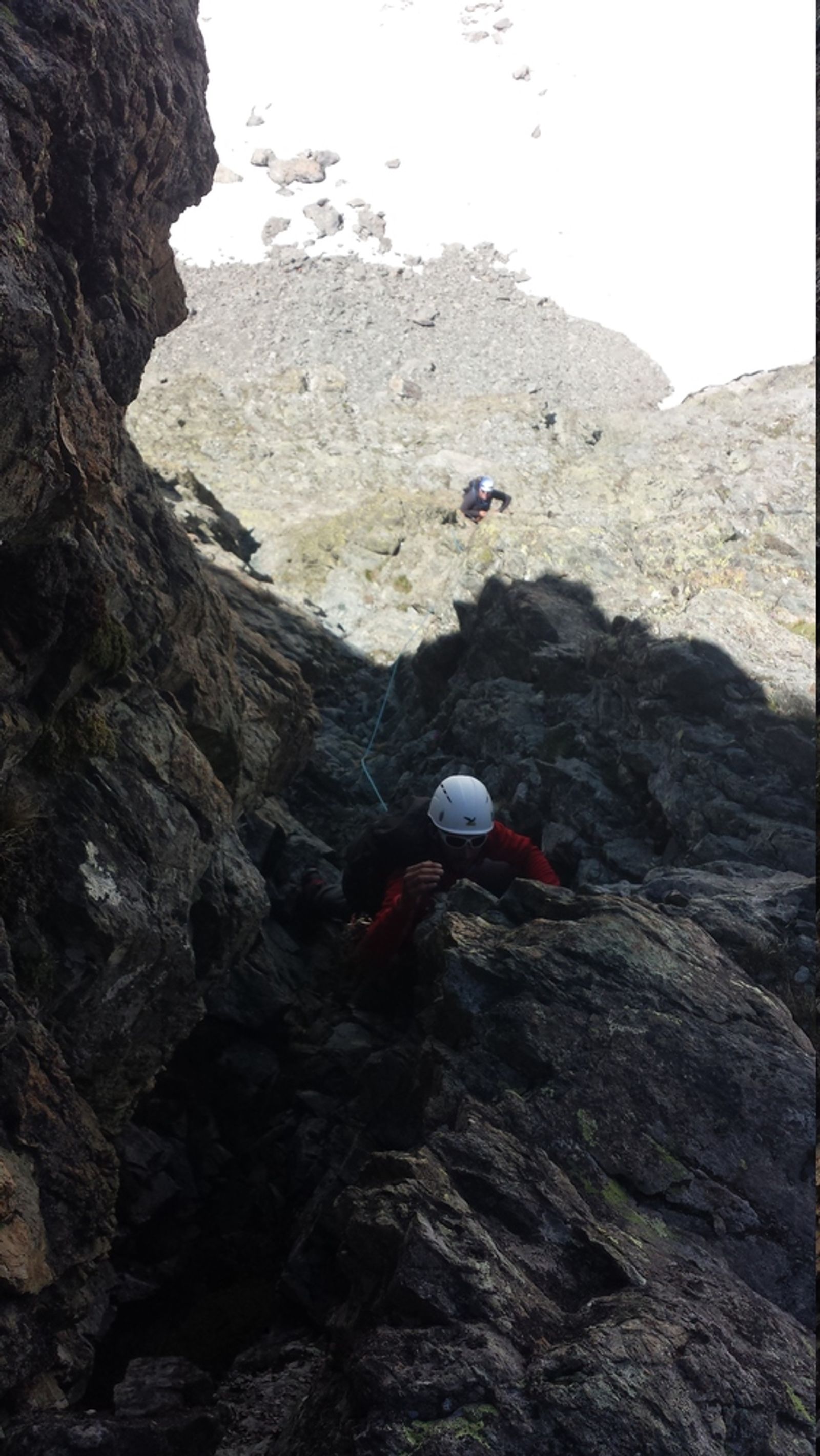 Stage autonomie - Pointe Estienne - PDB - Damien à la grimpe