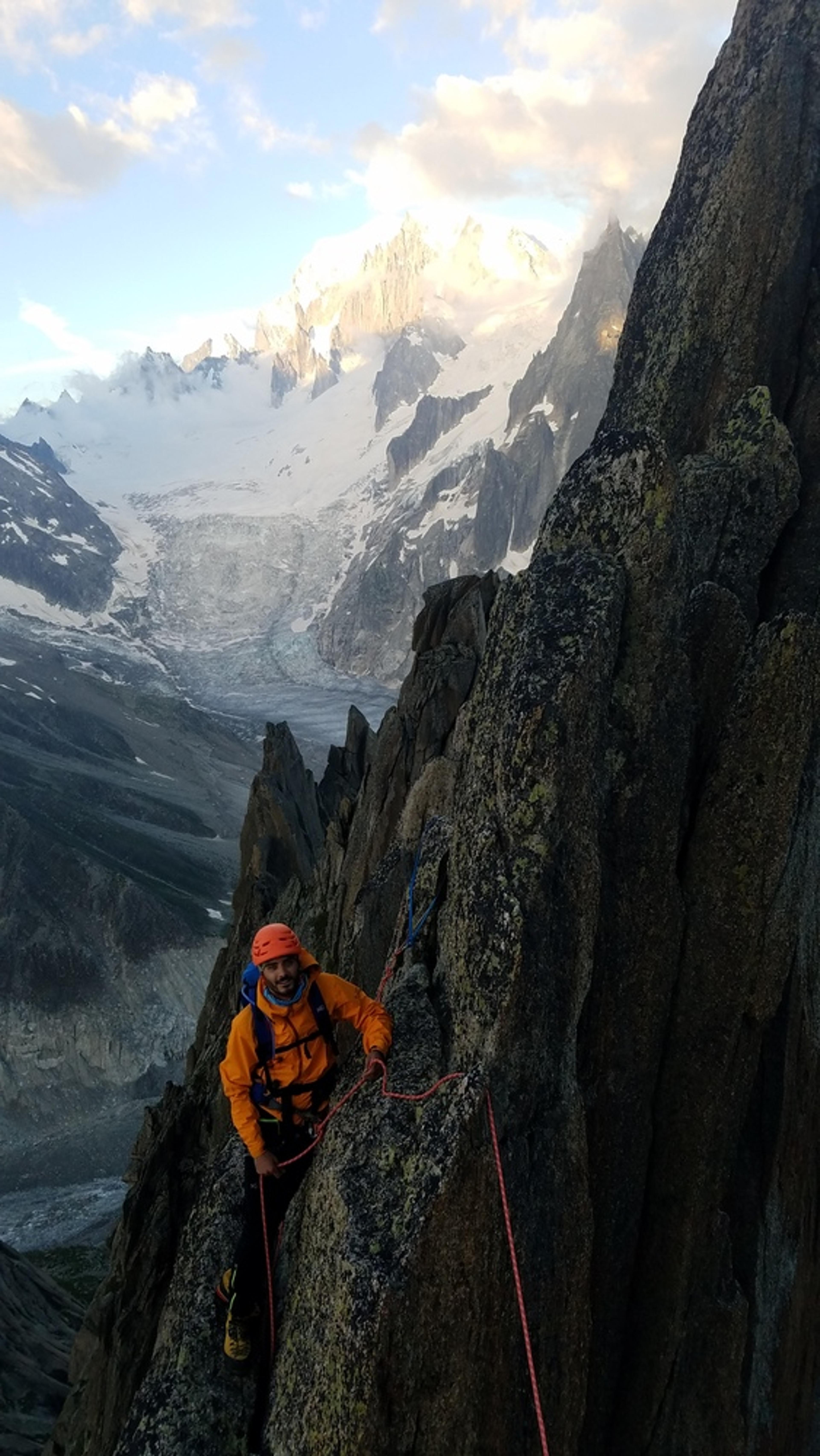Sur l'arête sud intégrale, ambiance