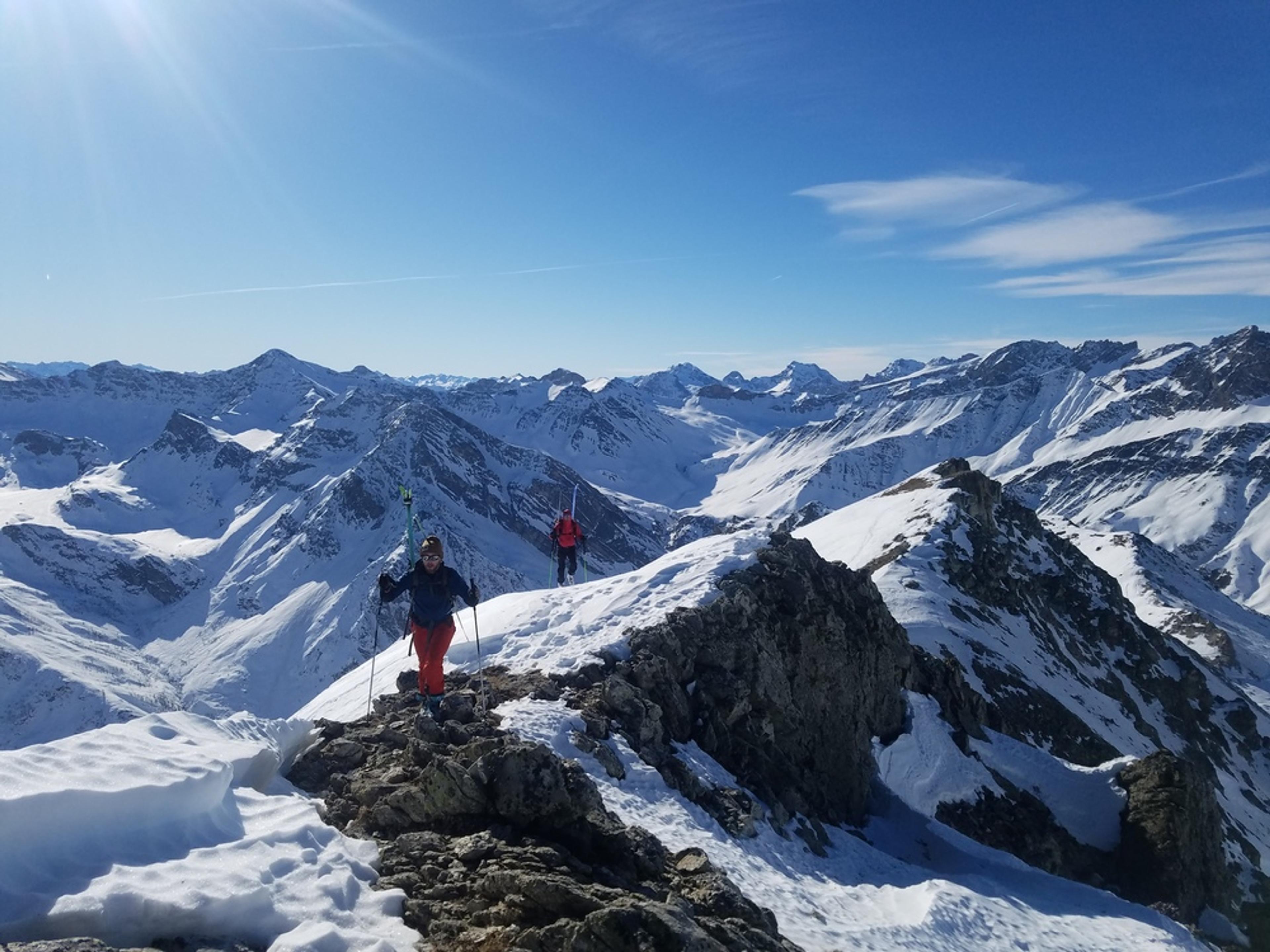 Raid Ski – Monté Vigna – Au sommet