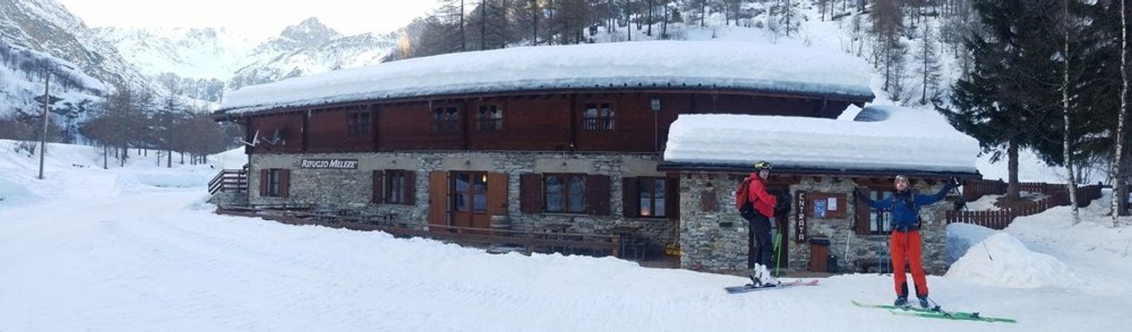 Raid Ski – Monté Vigna – Arrivée au refuge Mélezé