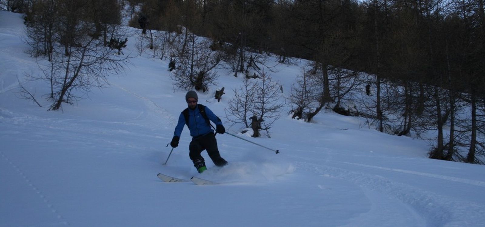 Ski Touring - Les Orres - Clem Discovers the Joys of Deep Snow