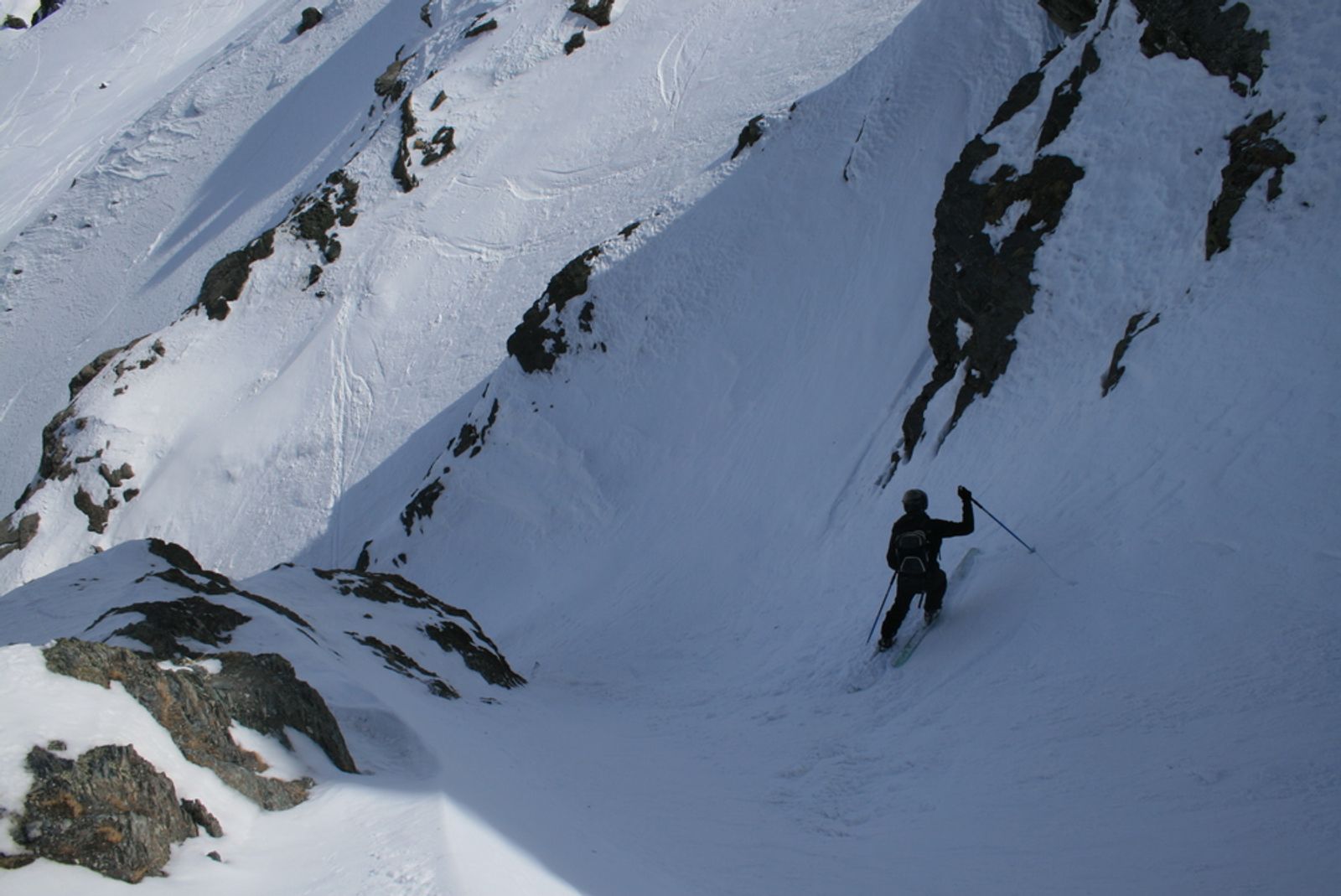 Pointe de Marcelette—It's already a bit steep here!