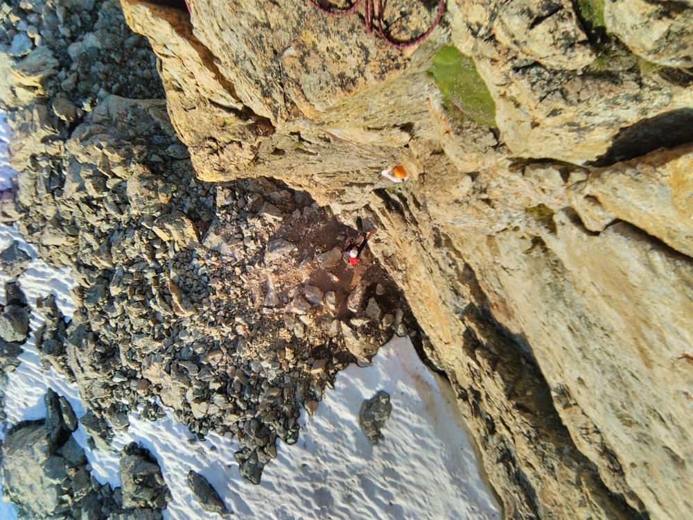Pic du Glacier Blanc - Arête S - Première longueur