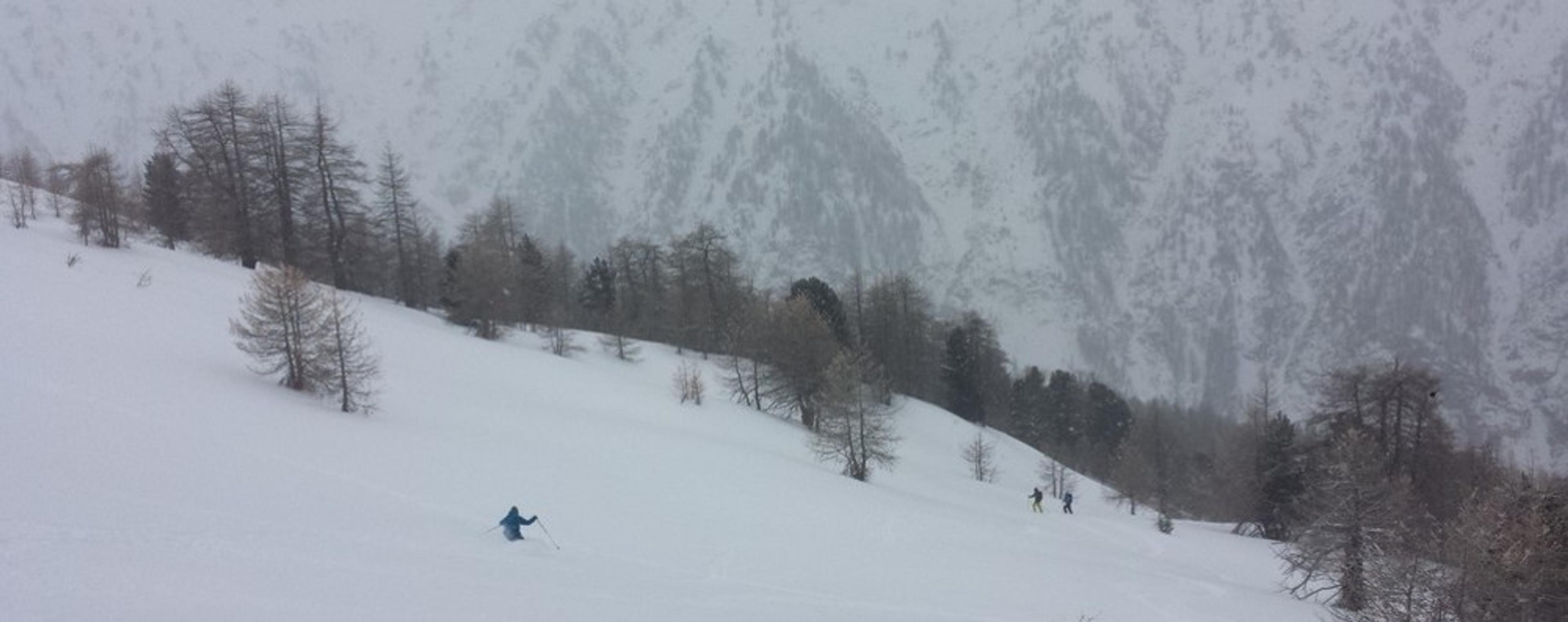 Ski de randonnée - Maloqueste - Karl au travail