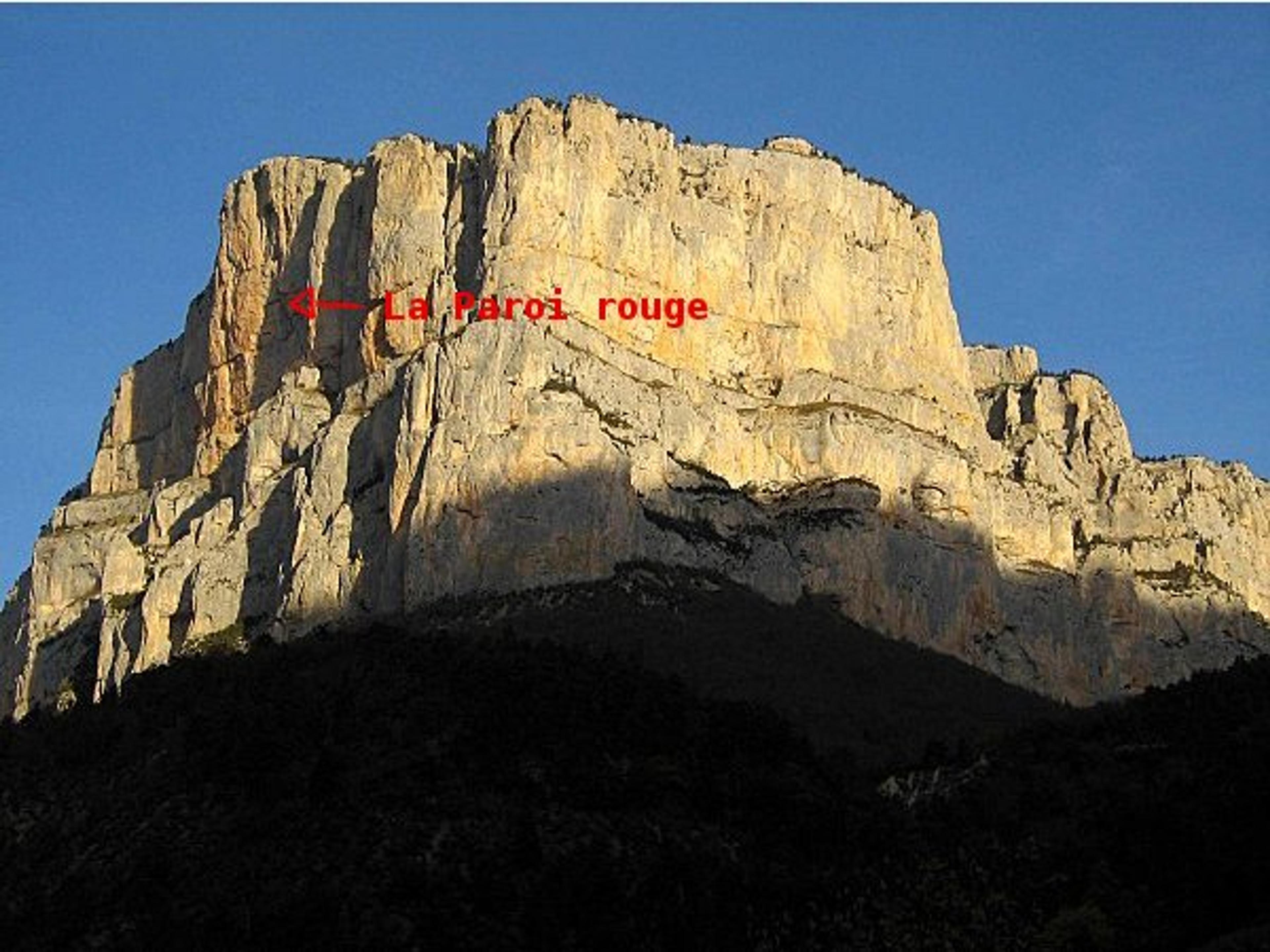 La paroi rouge à archiane