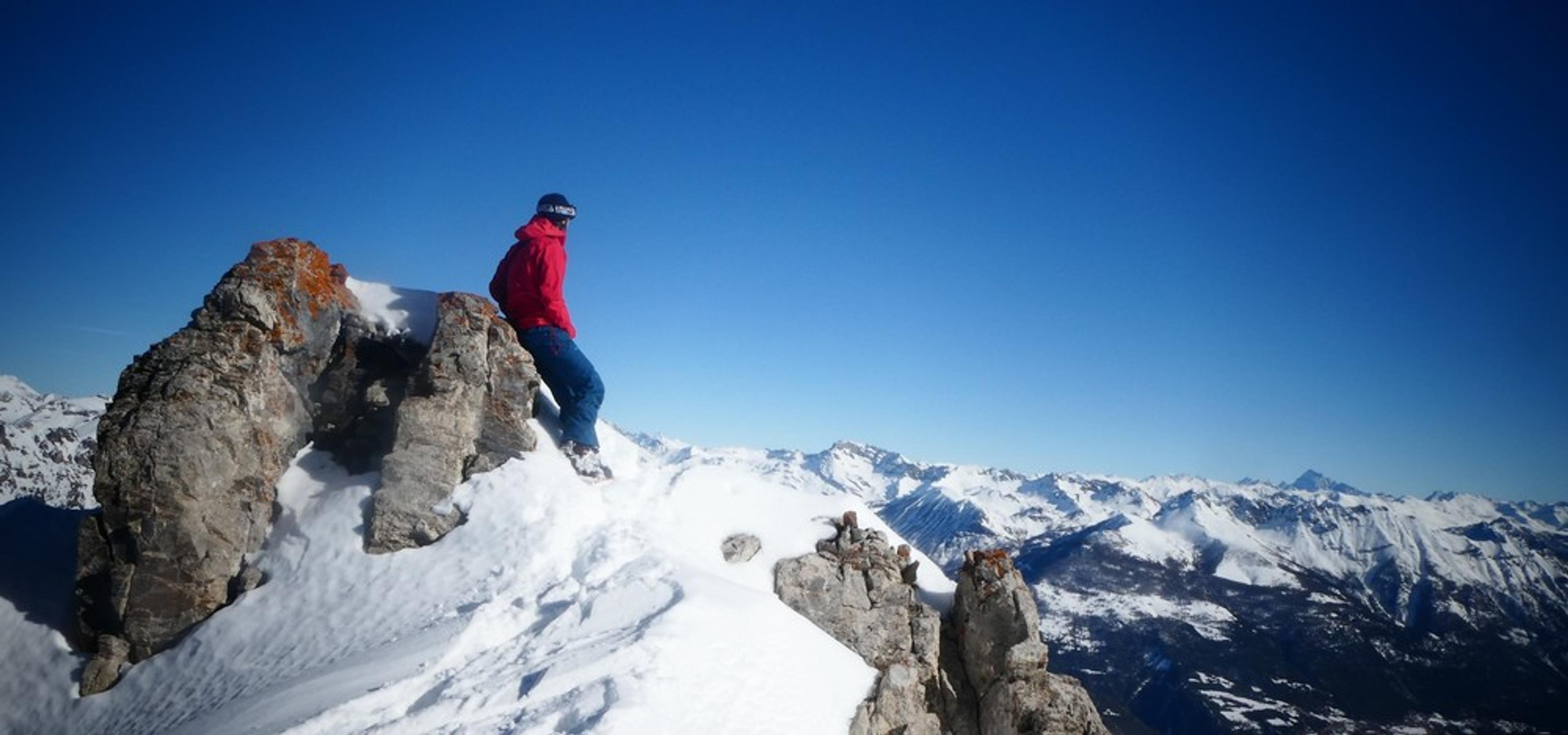 Couloir nord Aiguillas - La minute contemplation