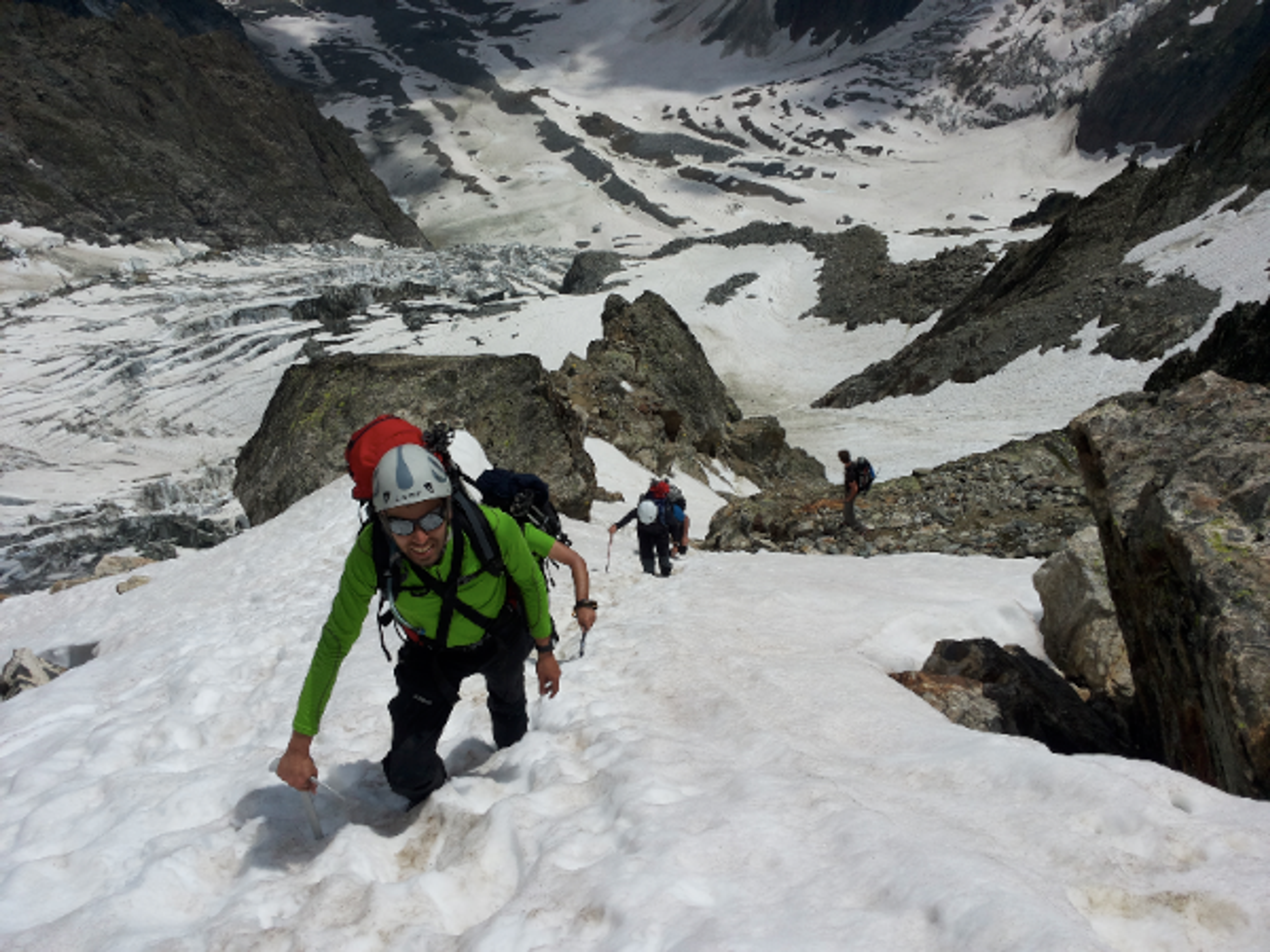 Les dernières pentes pour arriver à Gonella