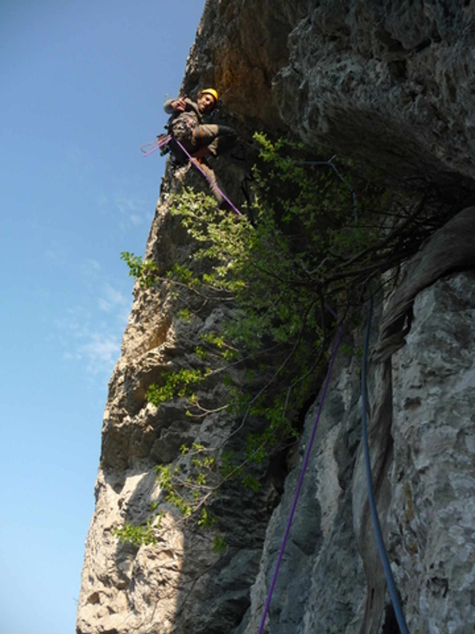 Nico dans le toit sommital de la Cardaire