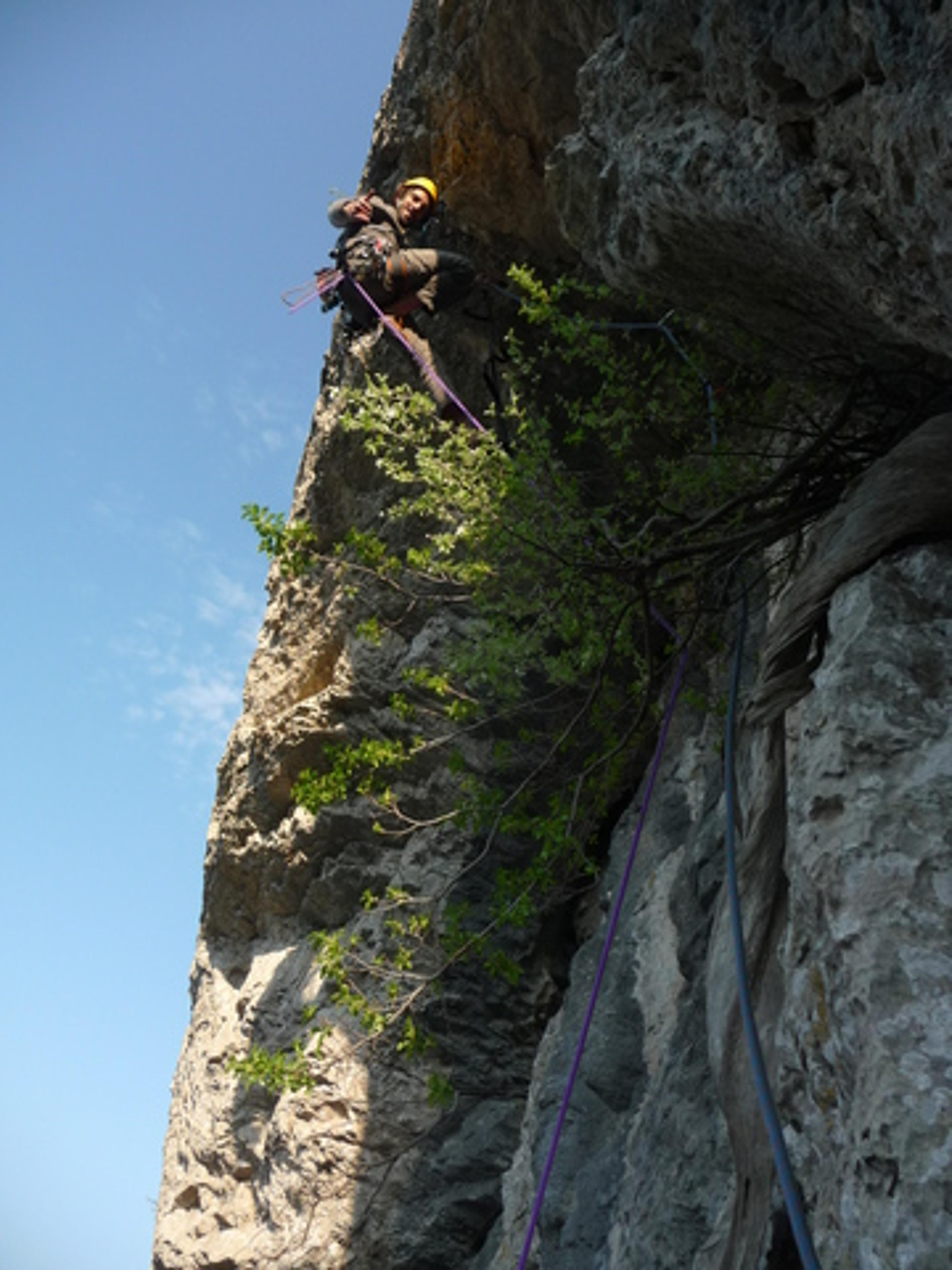 Nico dans le toit sommital de la Cardaire