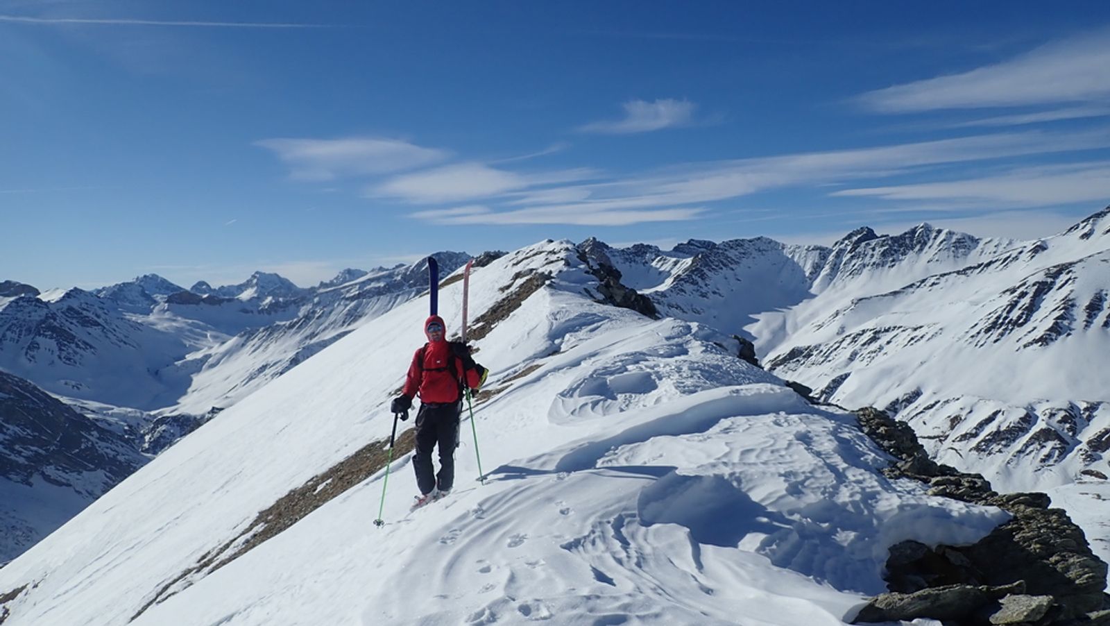 Raid ski – Monté Vigna – Ugo arrive