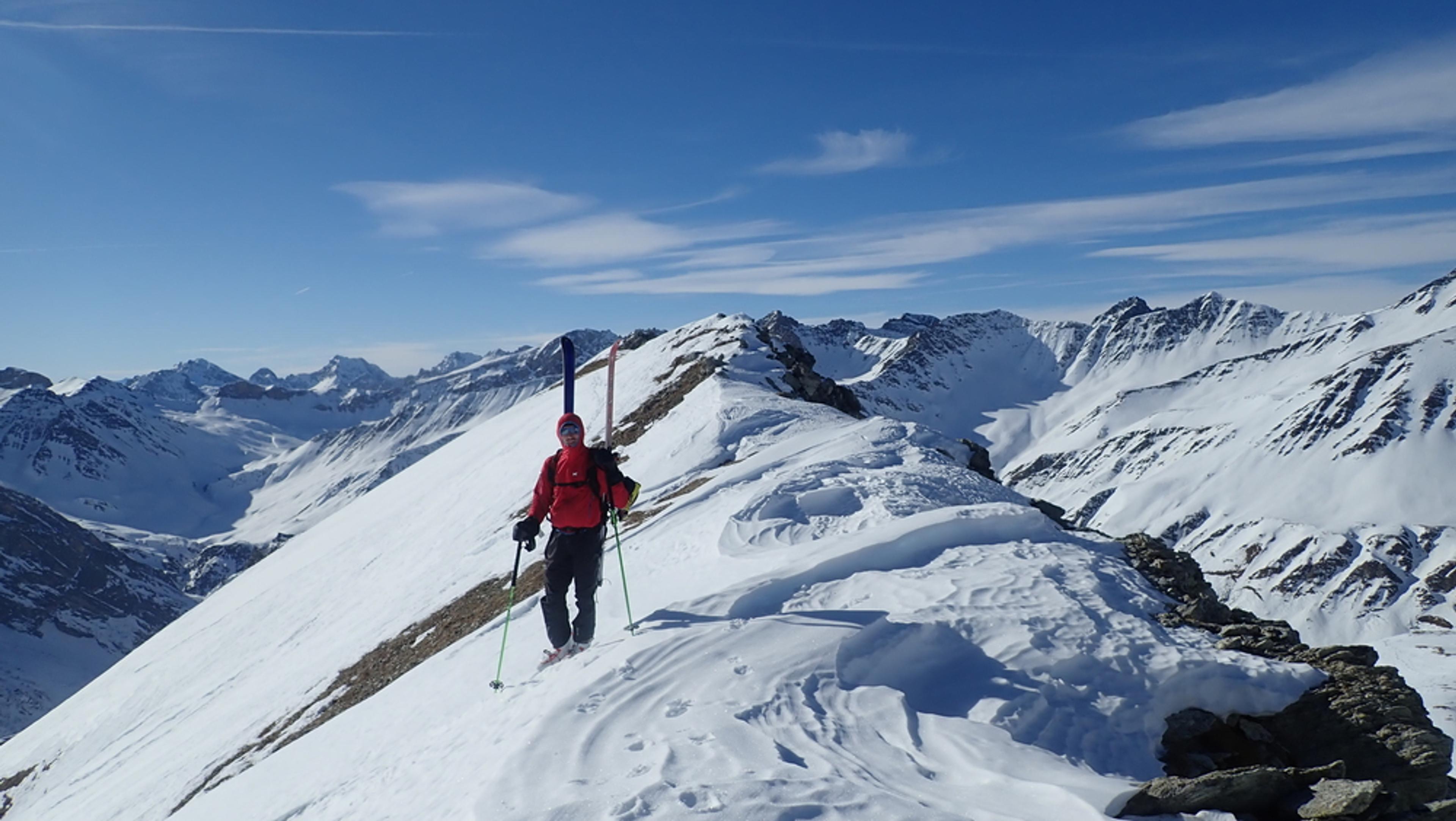 Raid ski – Monté Vigna – Ugo arrive