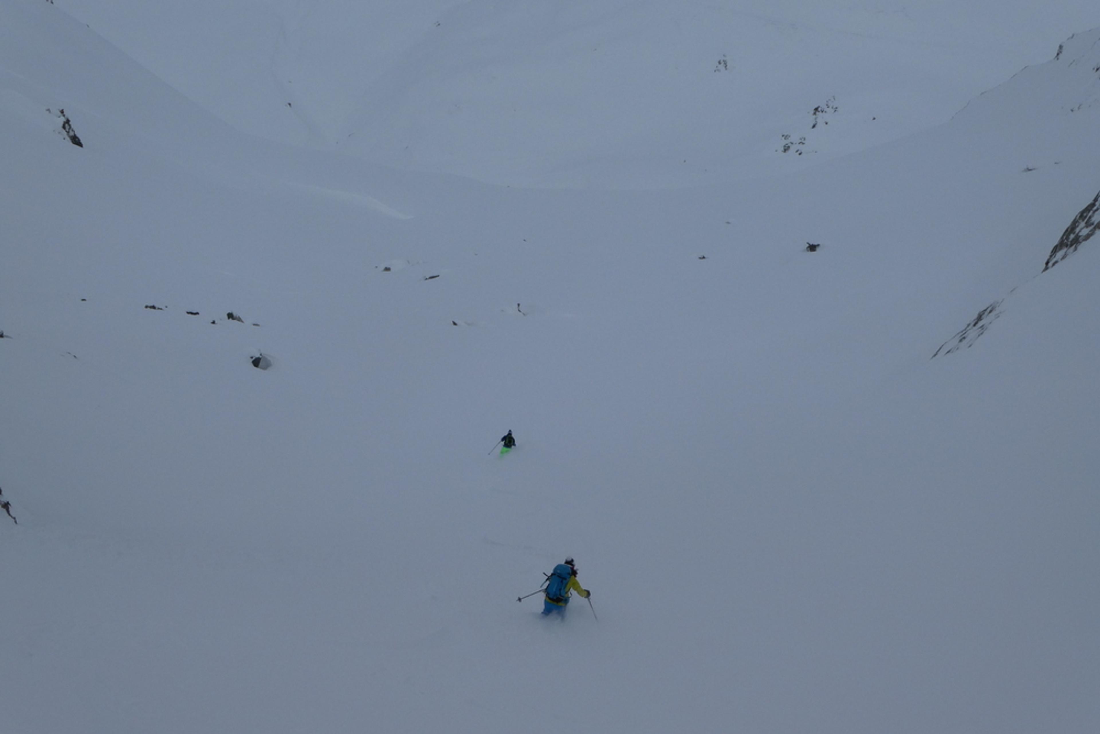 Couloir Pente raide - Clot Méa - Combe du Vel