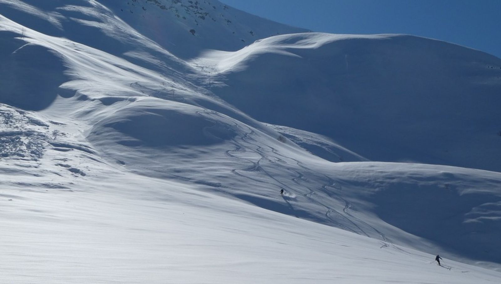 Off-Piste Ski Touring - Valloire - Valmeinier - End of the Descent