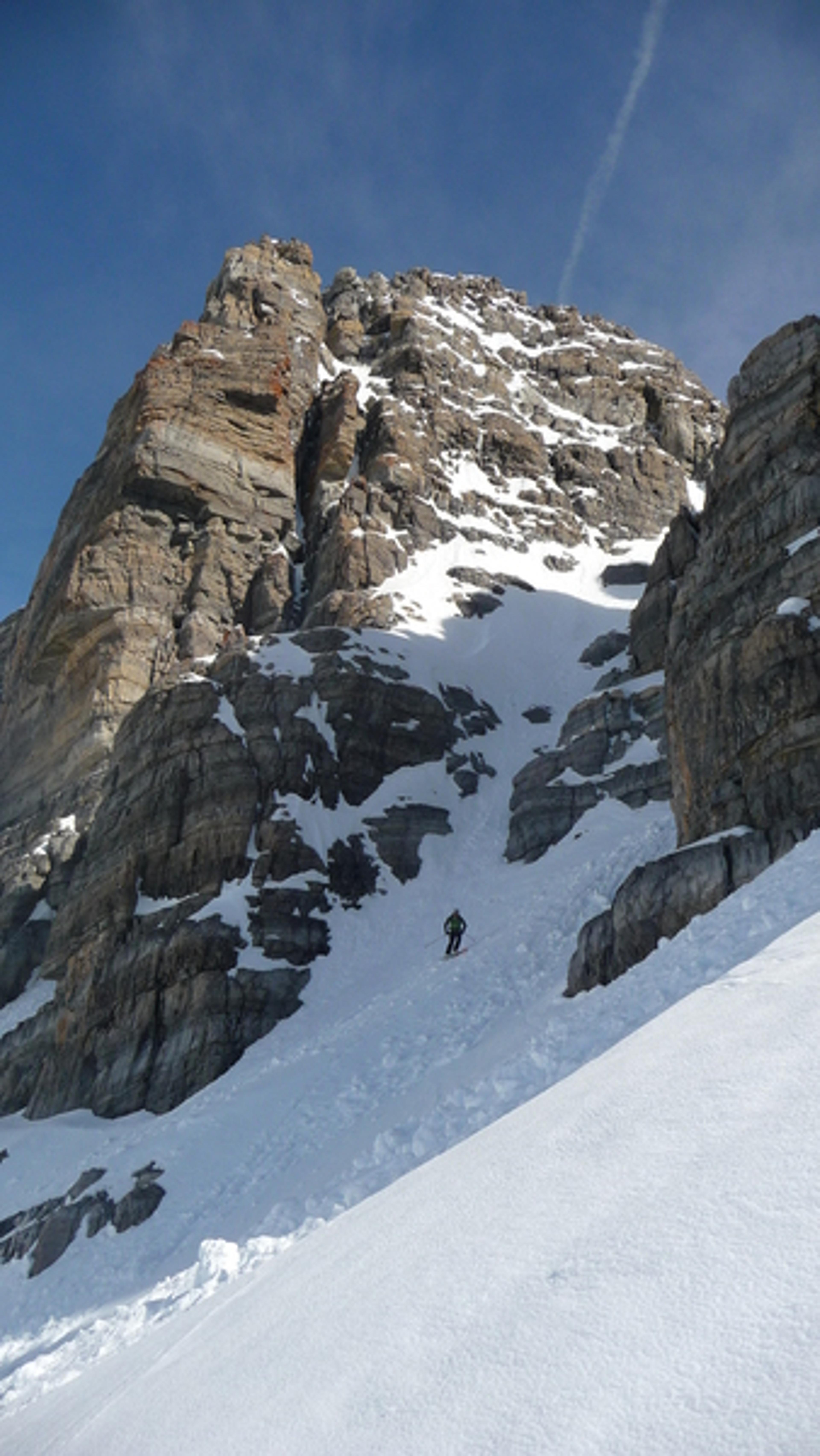 Pic de Rochebrune - Le couloir, pas fameux