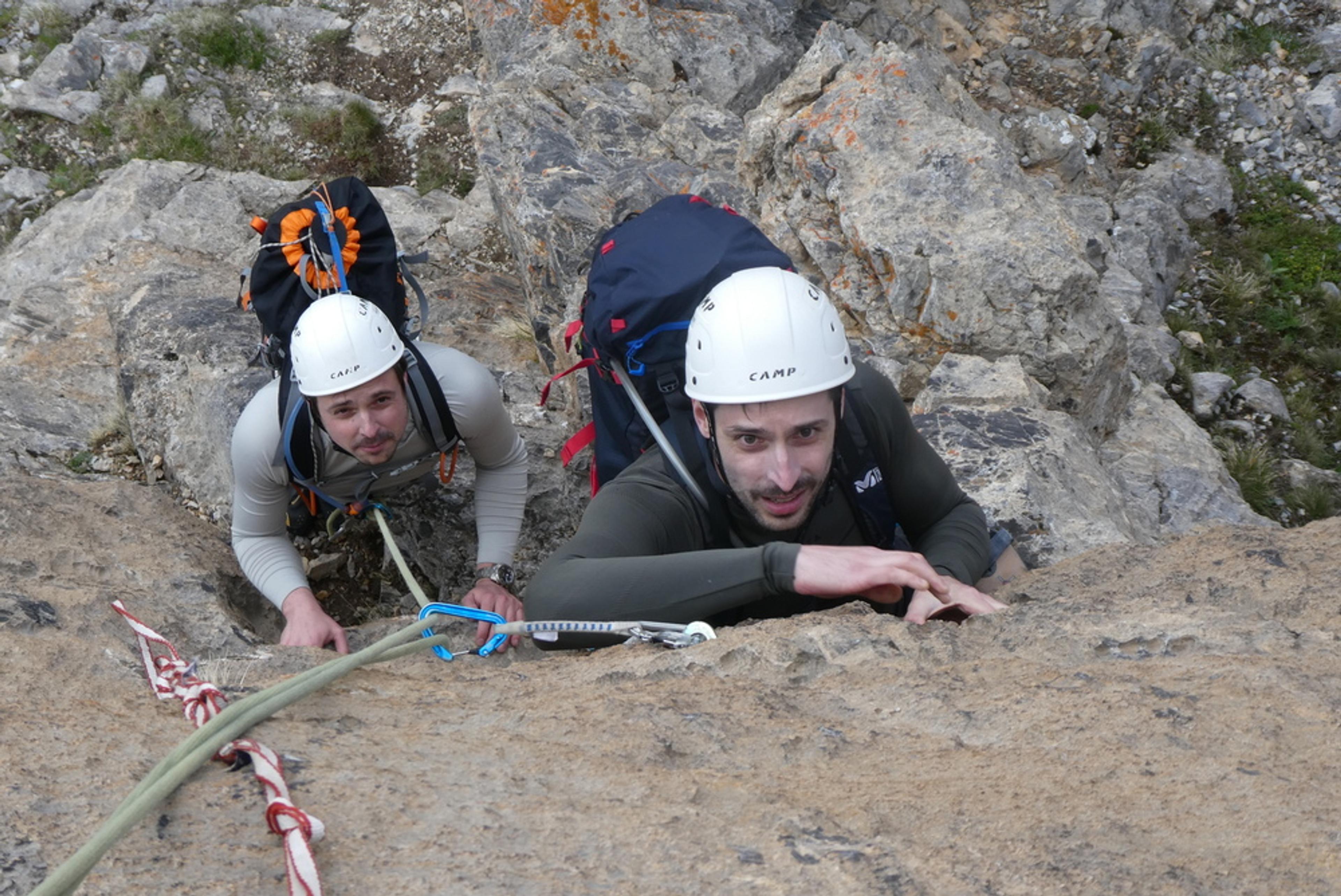arete sud tete de gaulent - Les frangins dans le crux