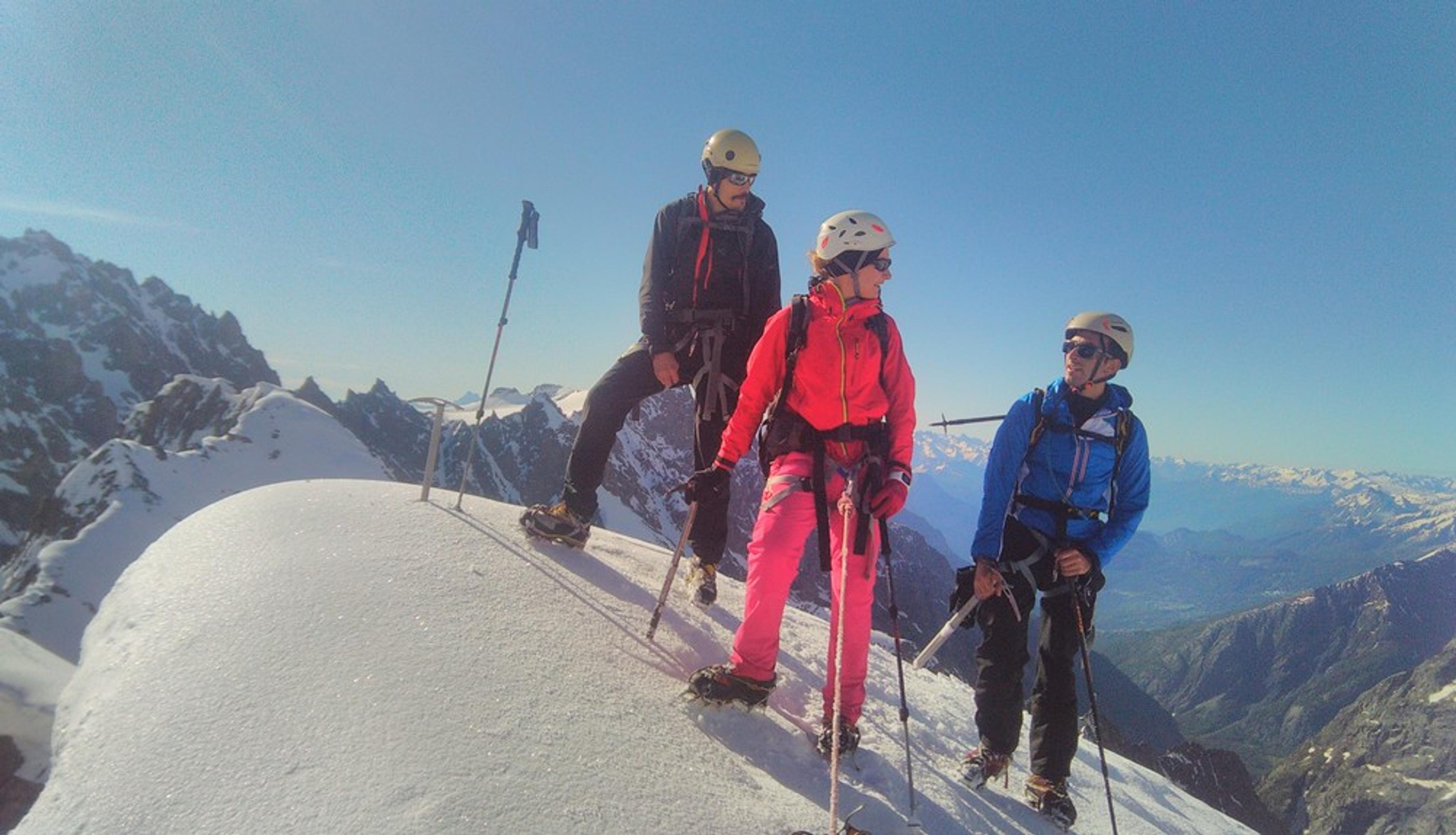Stage initiation alpinisme - Au sommet duPic d'Arsine