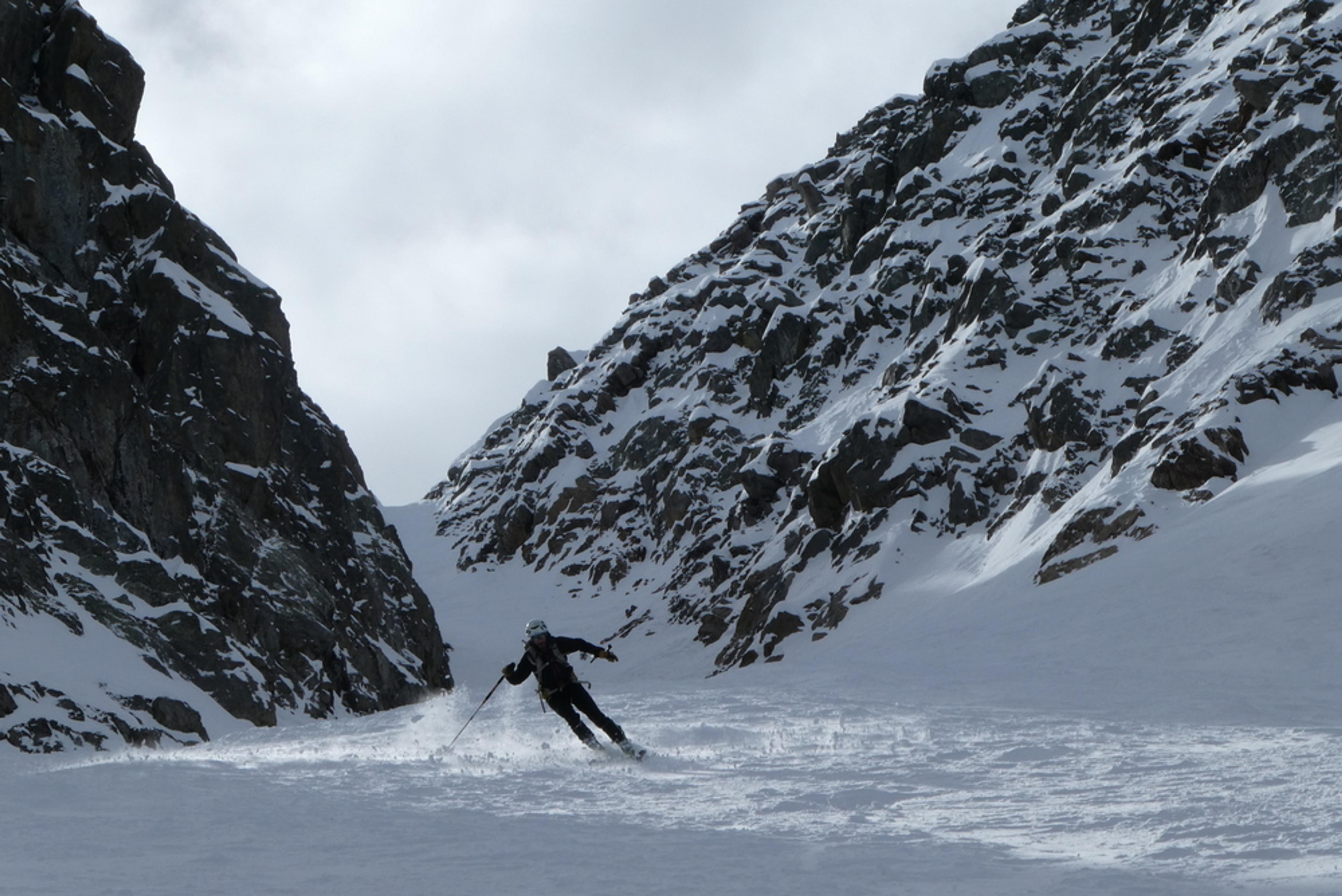 Couloir pente raide - Petit Davin - Rayon divin