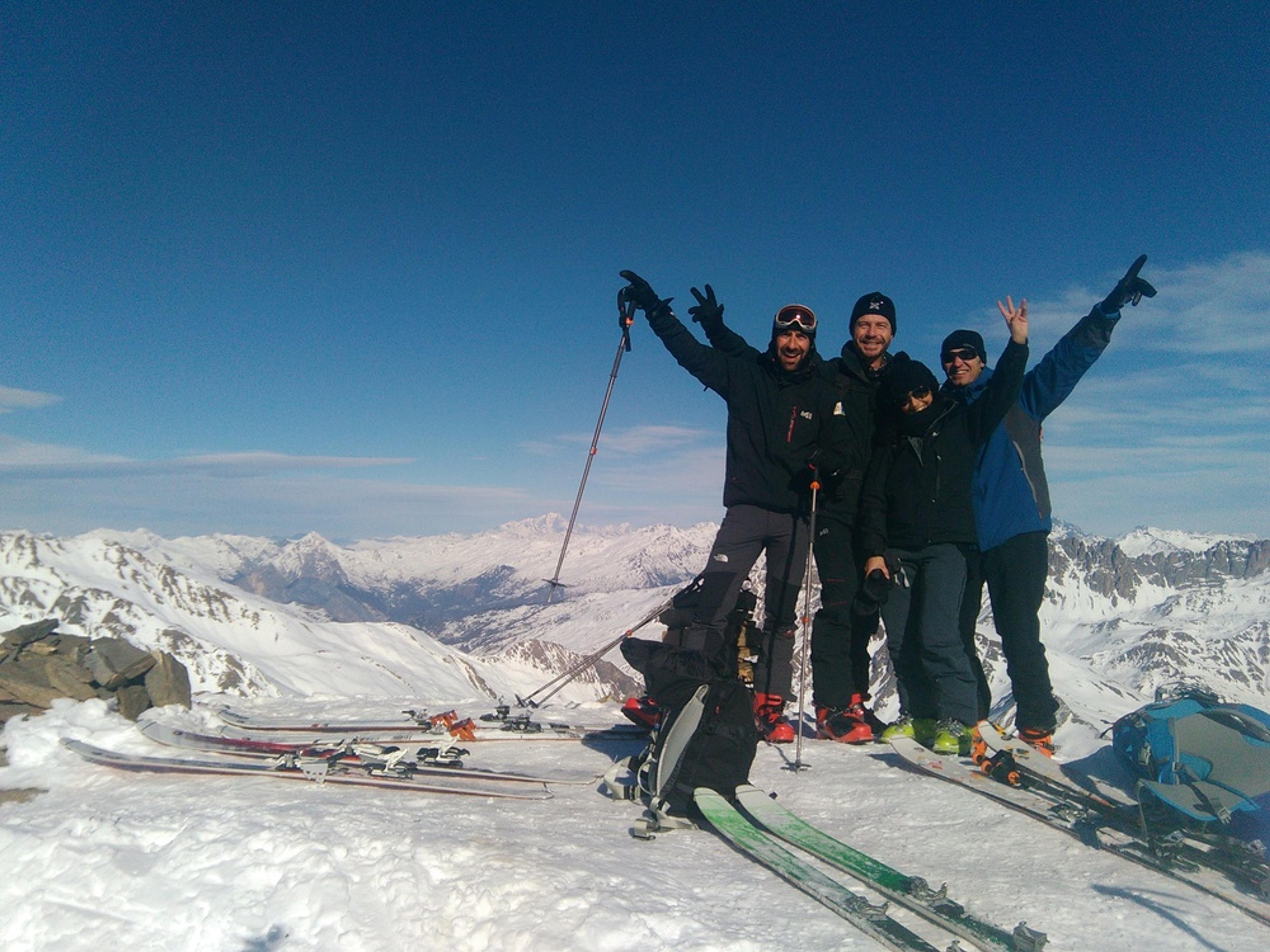 Au sommet du Pic Blanc du Galibier