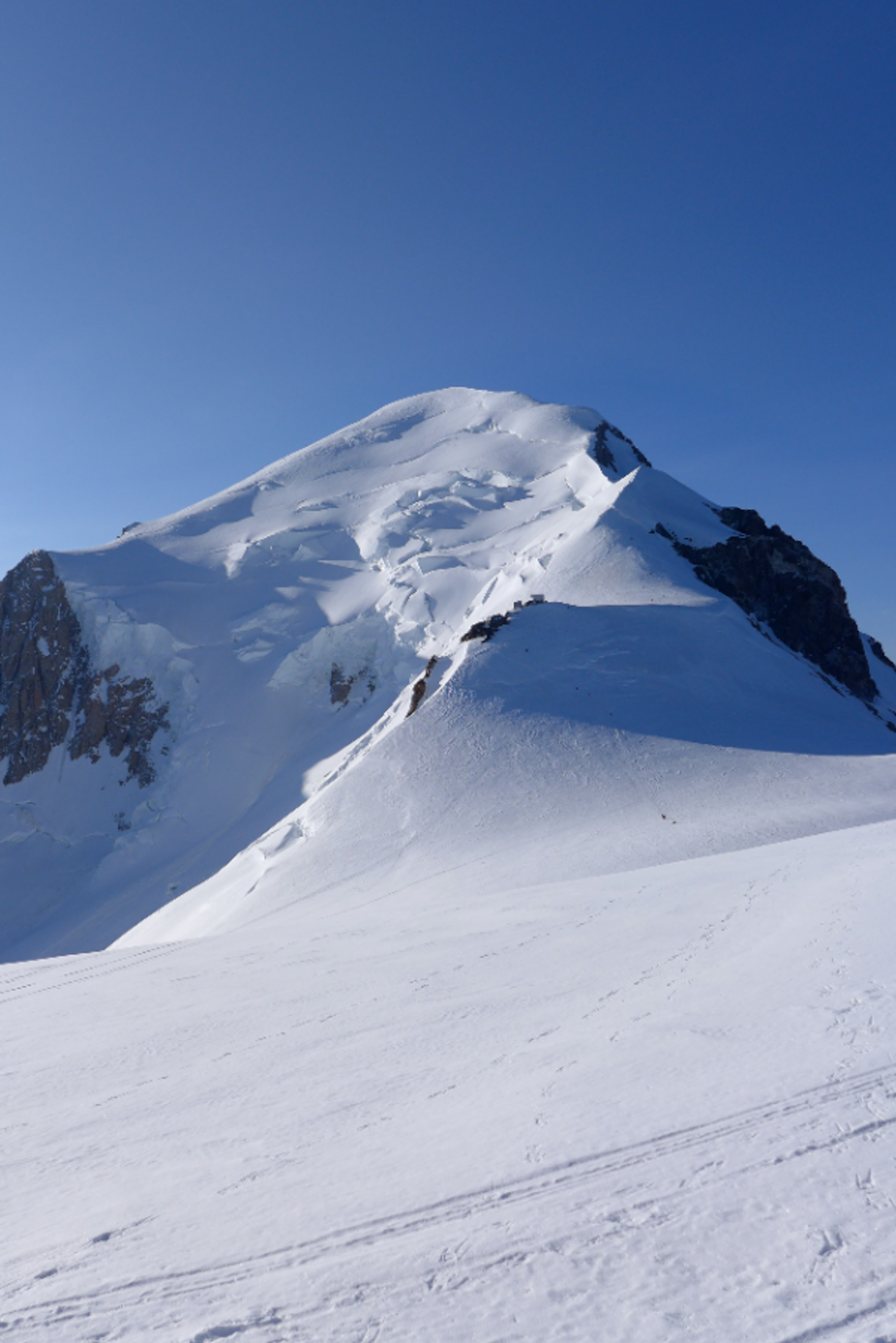 L'arête des Bosses vue du Col du Goûter