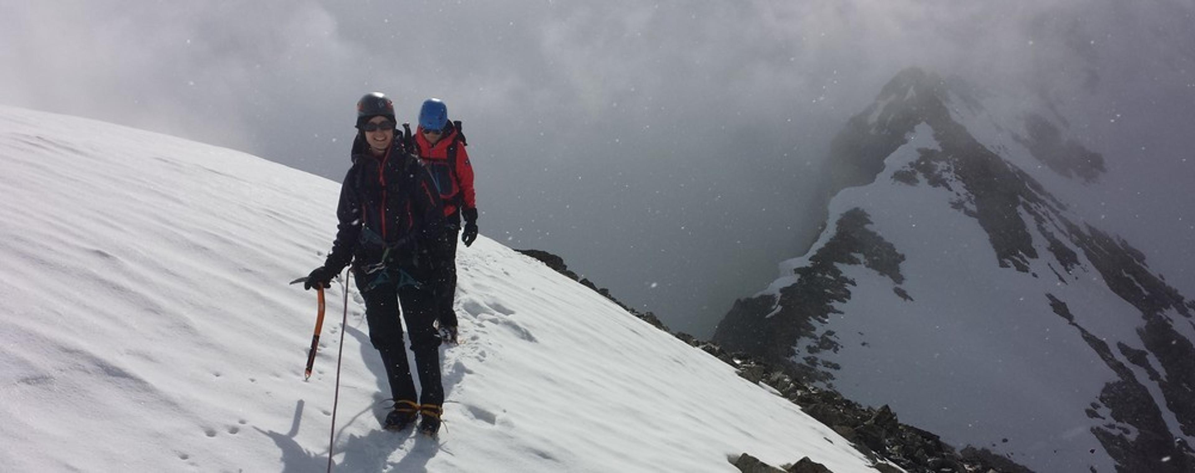 Initiation alpinisme - Sortie du couloir sud du Pic d'Arsine