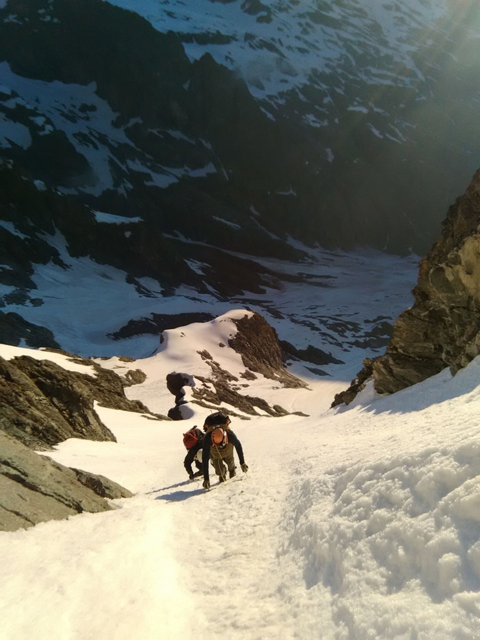 Couloir NE Jocelme - Vue de dessus