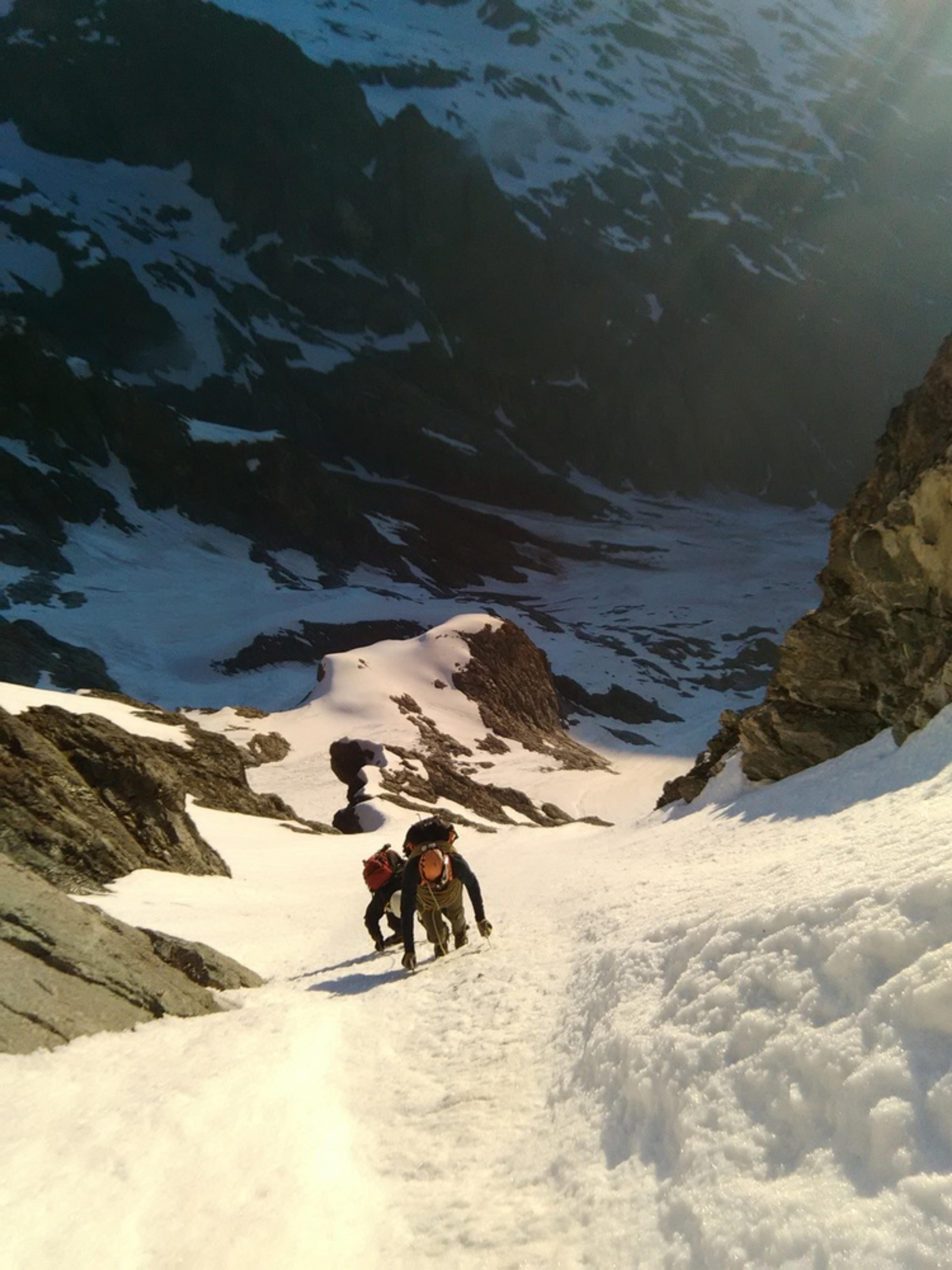 Couloir NE Jocelme - Vue de dessus