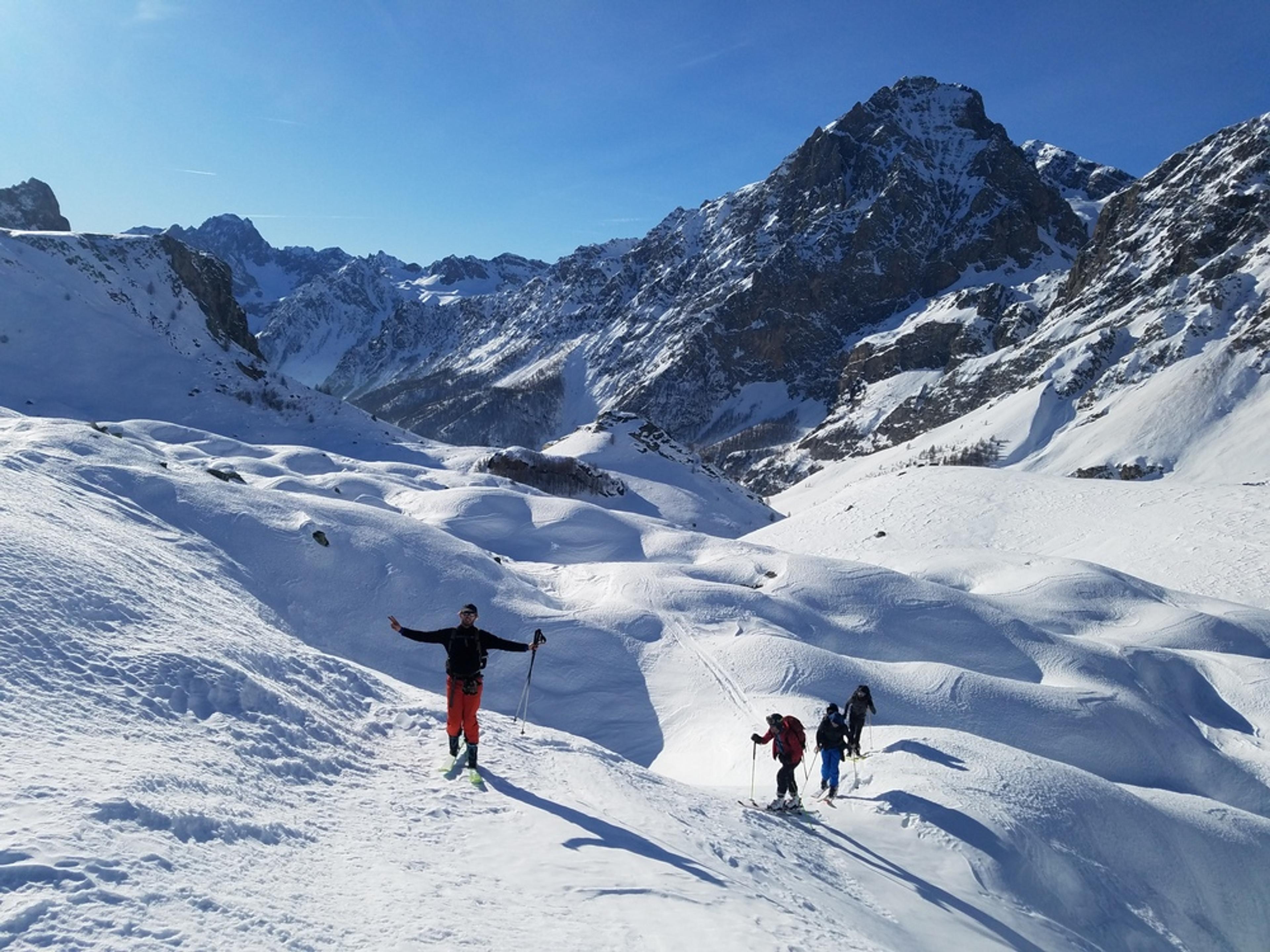 Raid ski – Col Bellino – En route vers Mélezé