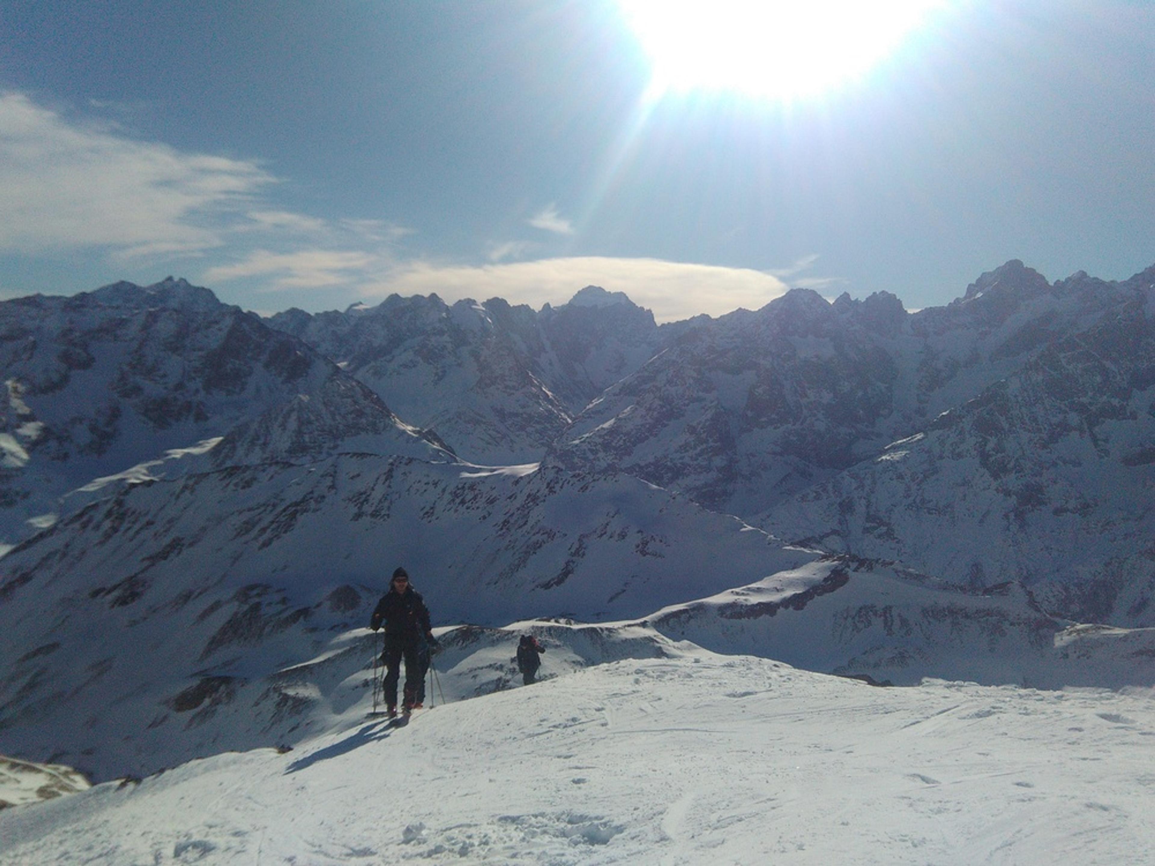 Arrivée au Pic Blanc du Galibier