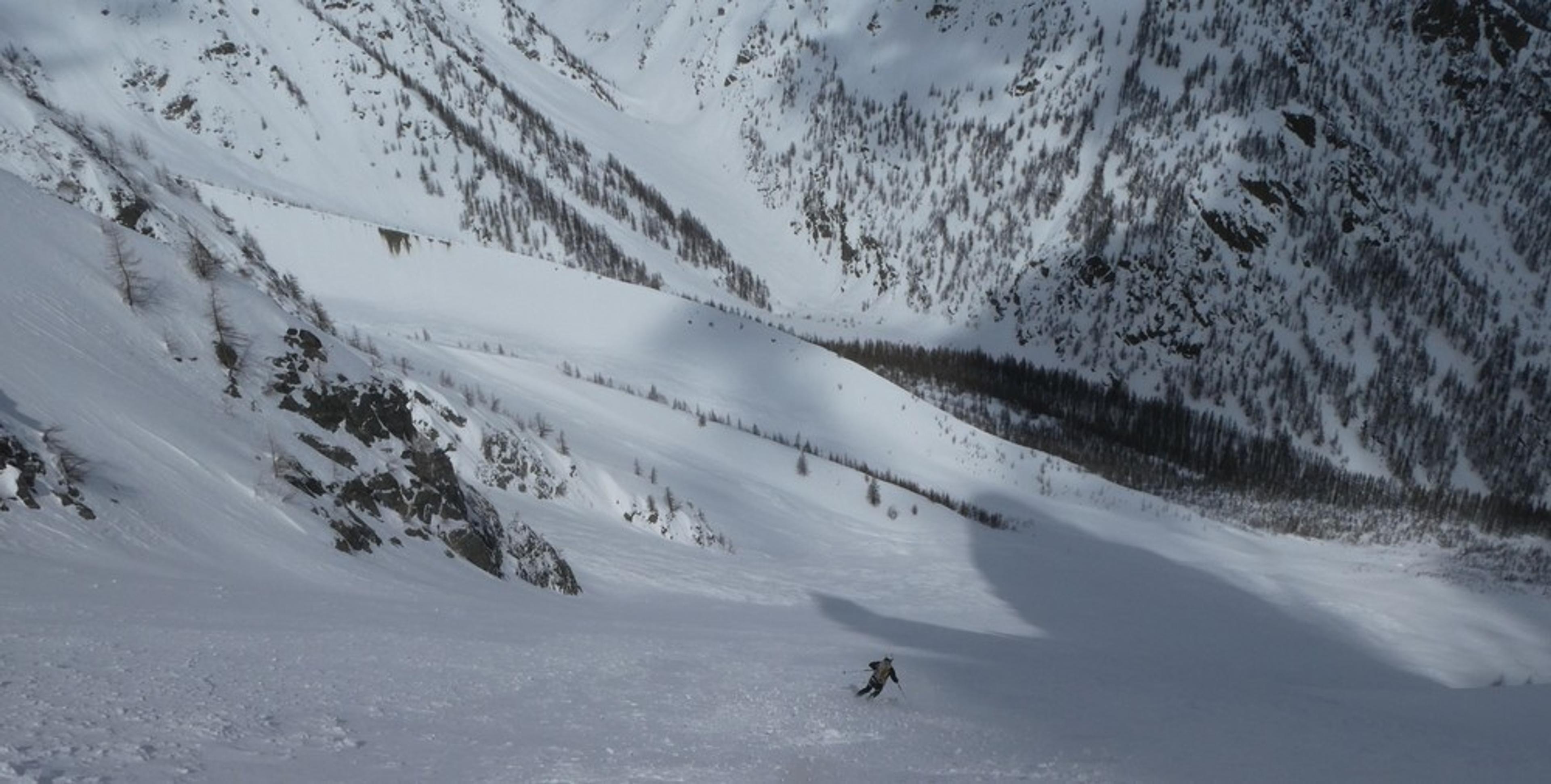 Couloir pente raide - Petit Davin - Yihhah