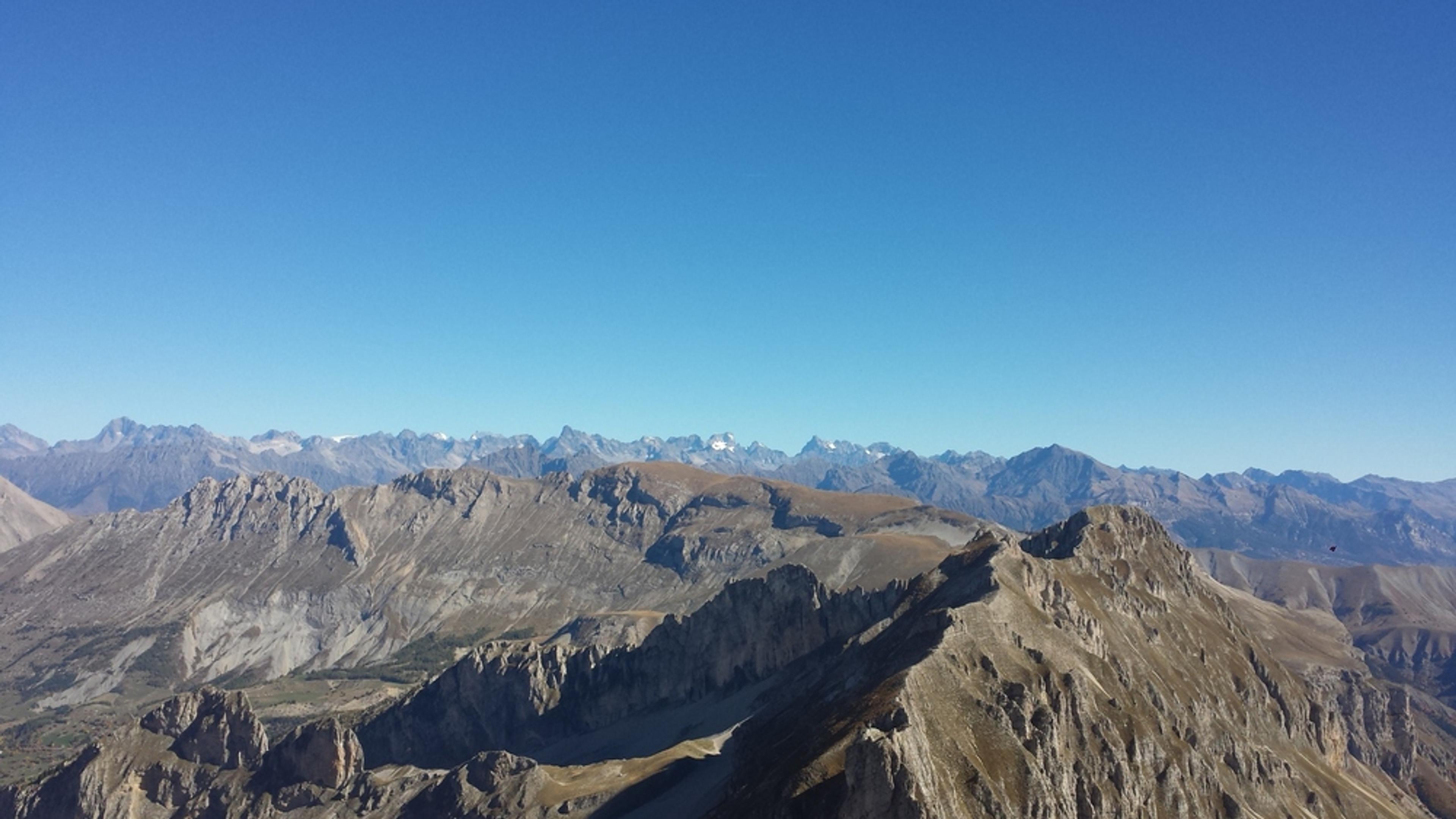 Pic de Bure - Desmaison - Vue sur les Ecrins