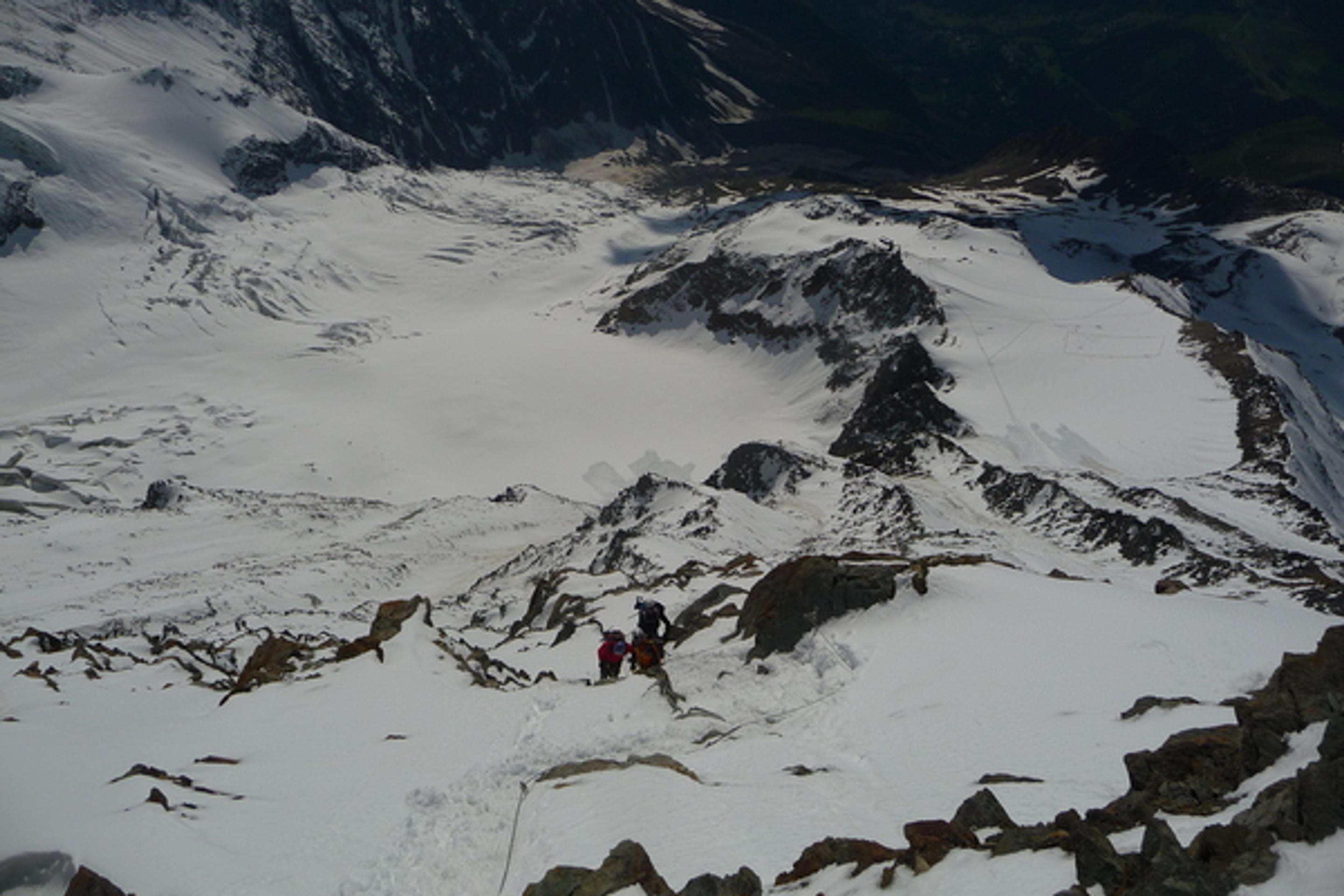 Mont Blanc - Voie normale - Non loin du refuge du Goûter