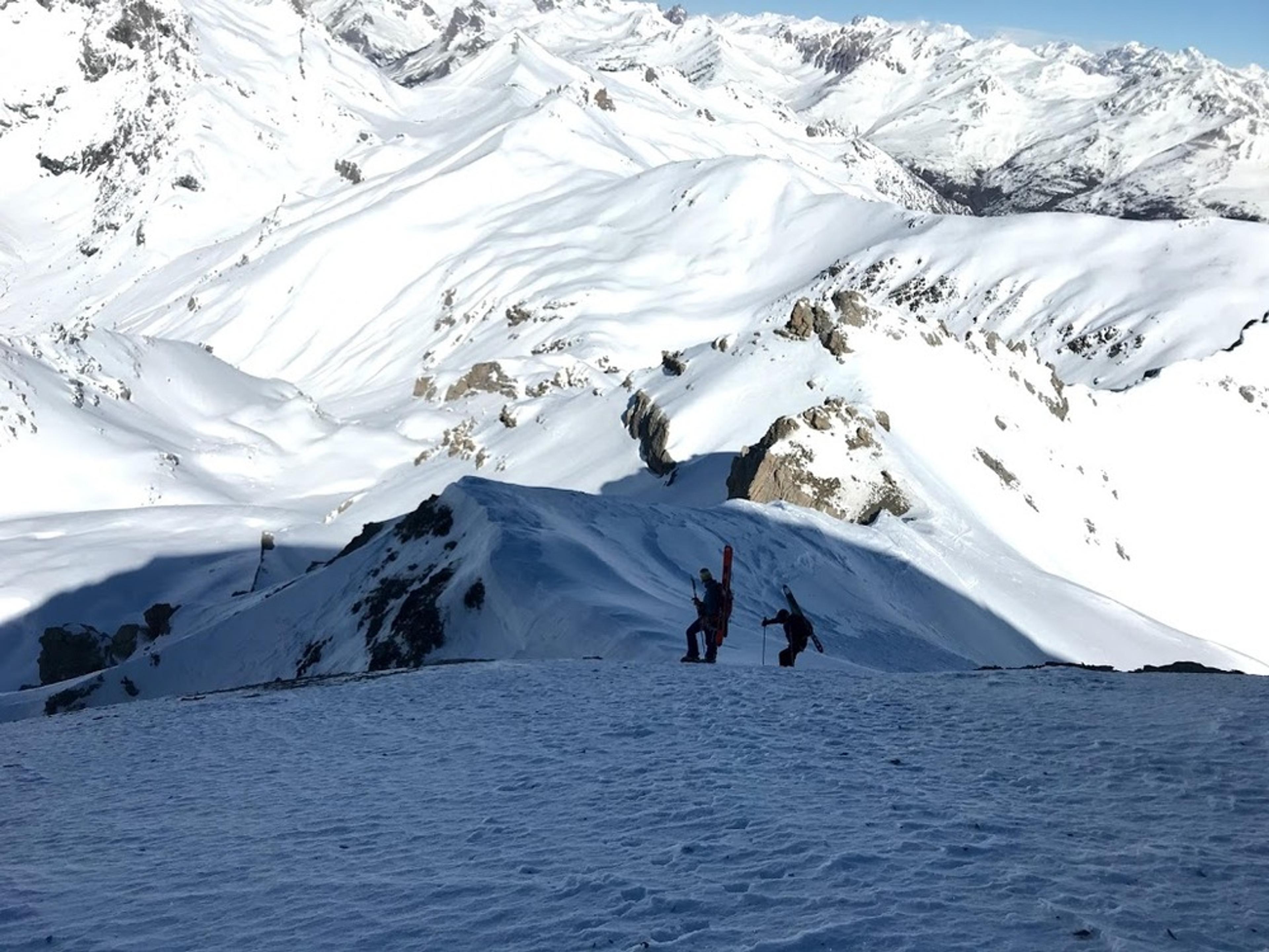 Stage freerando – Serre Chevalier – Traversée Montbrison – Session cramponnage sur la crête de la Groselière
