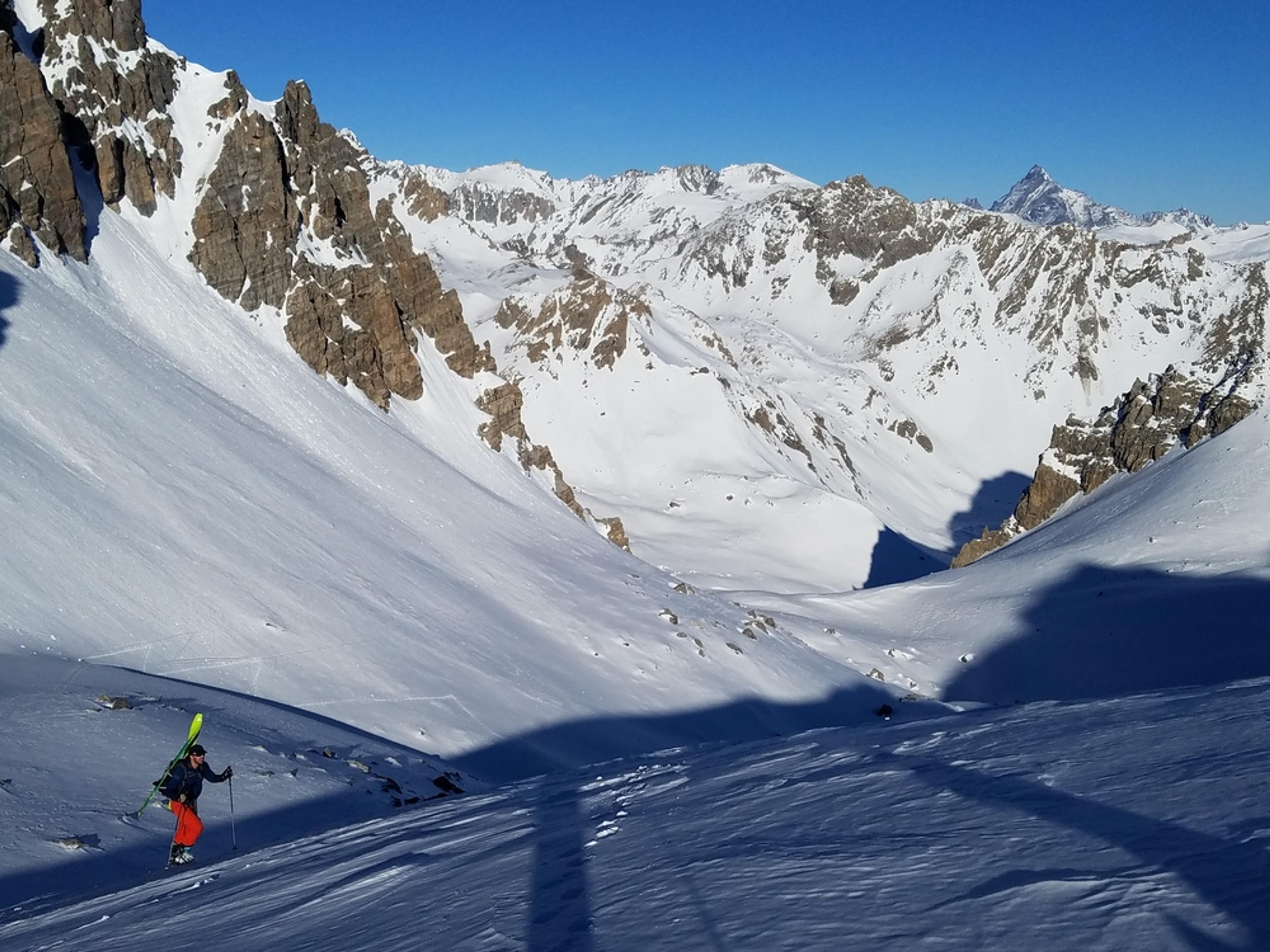 Raid ski – Col de Stroppia – Au dessus du Col