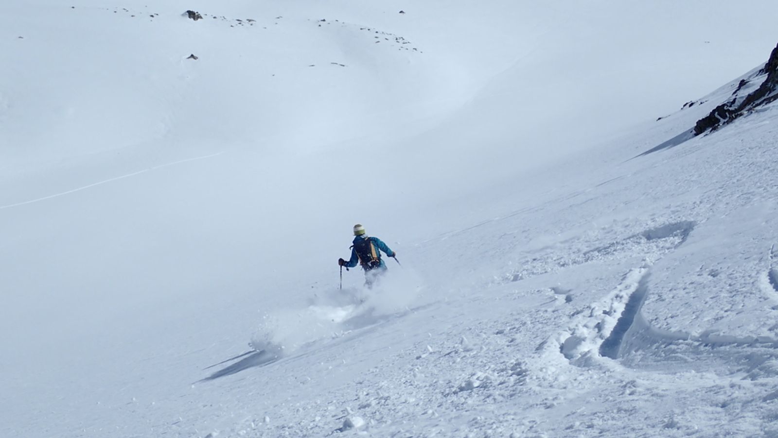 Raid ski randonnée Cerces - Guide au travail