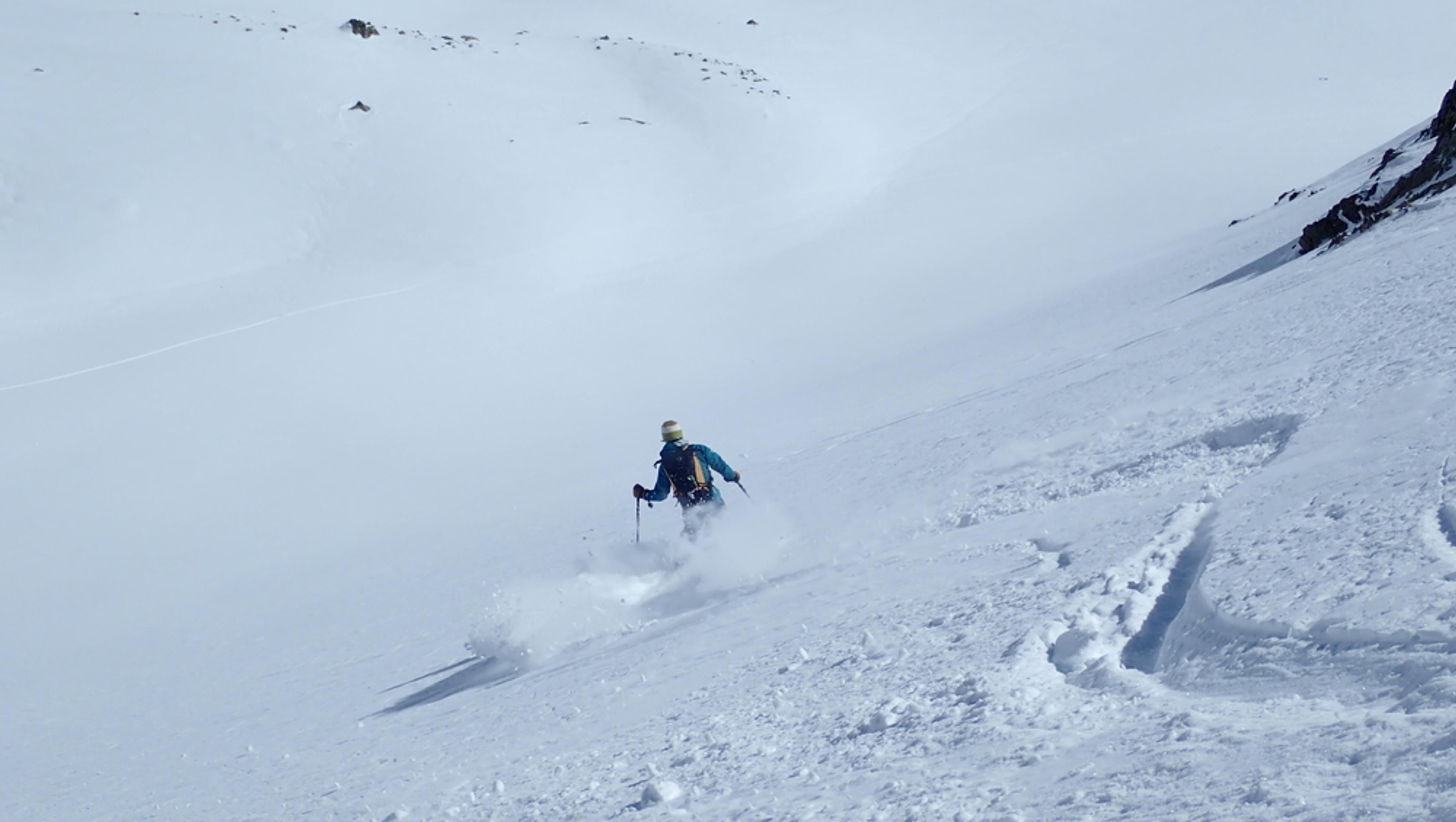 Raid ski randonnée Cerces - Guide au travail