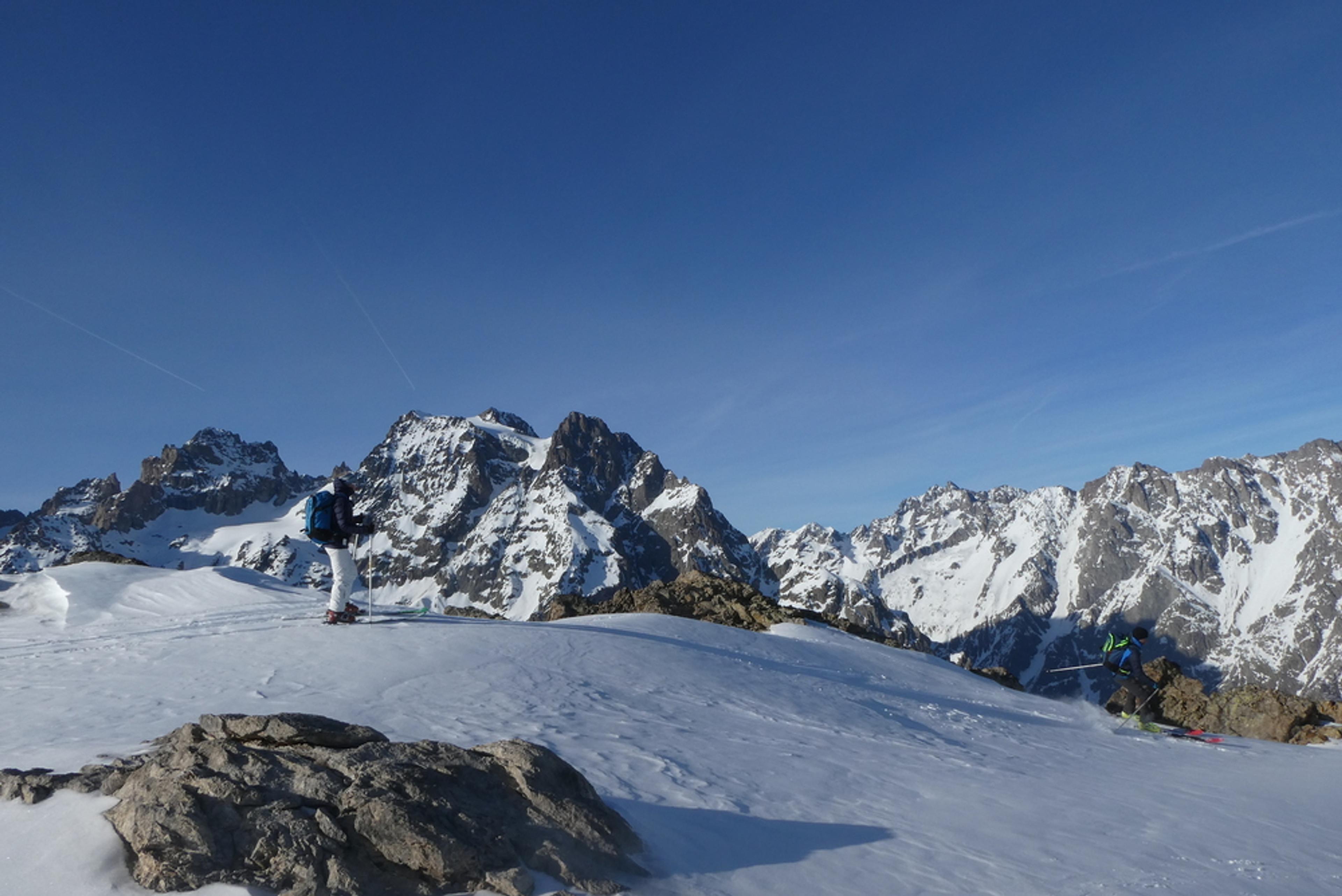 Découverte ski de rando - La Blanche - y a pire comme endroit pour skier