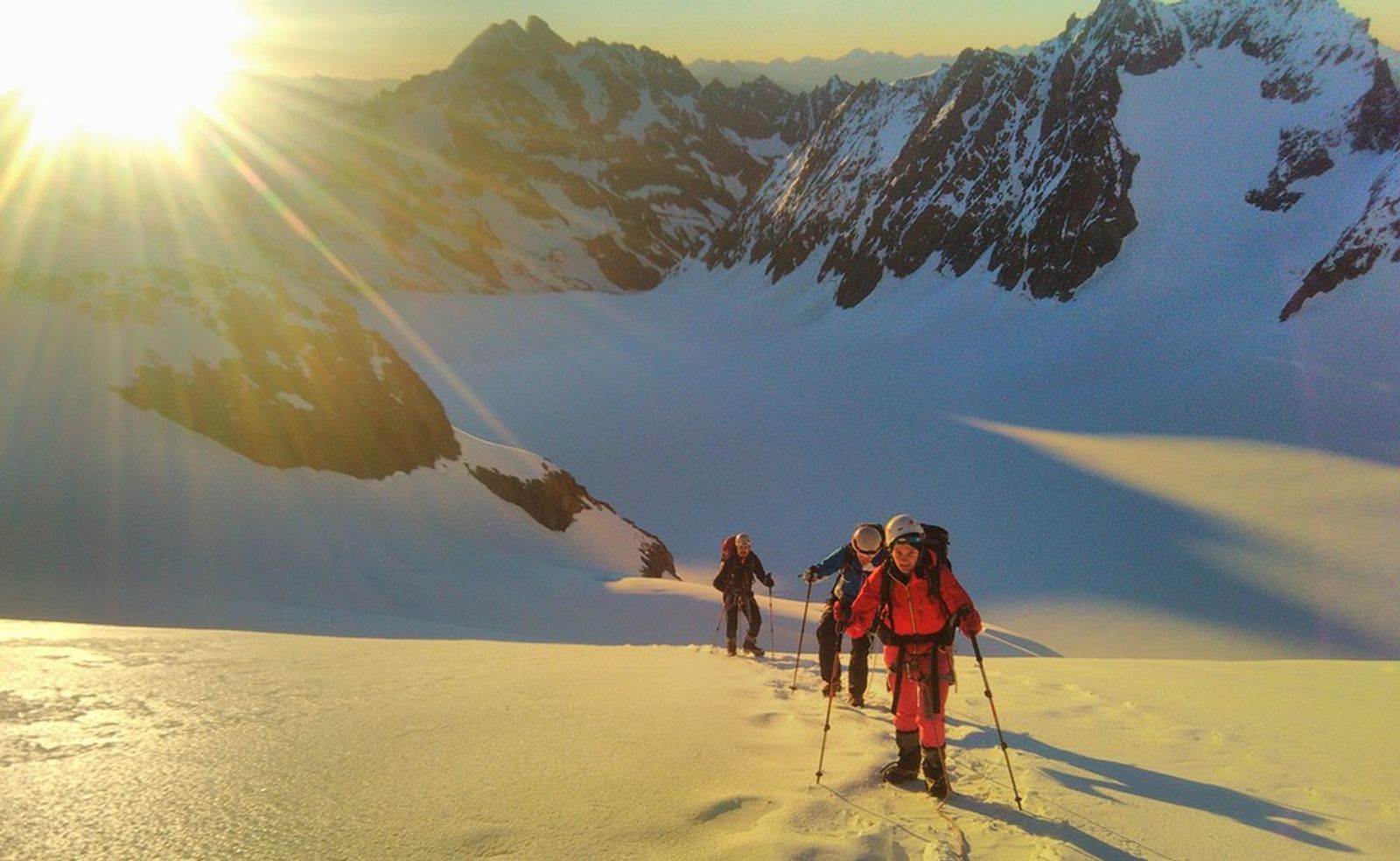 Stage initiation alpinisme - Levé de soleil à la Roche Faurio