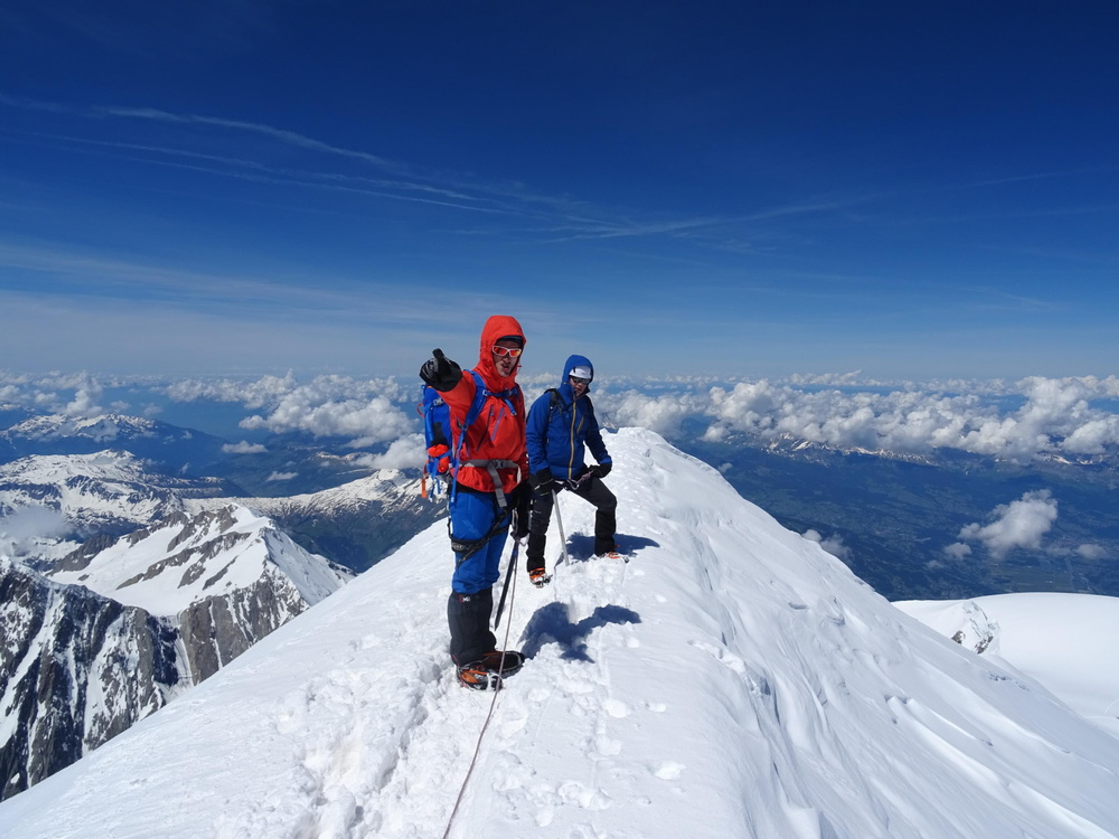 Mont-Blanc - Aymeric et Jb au sommet