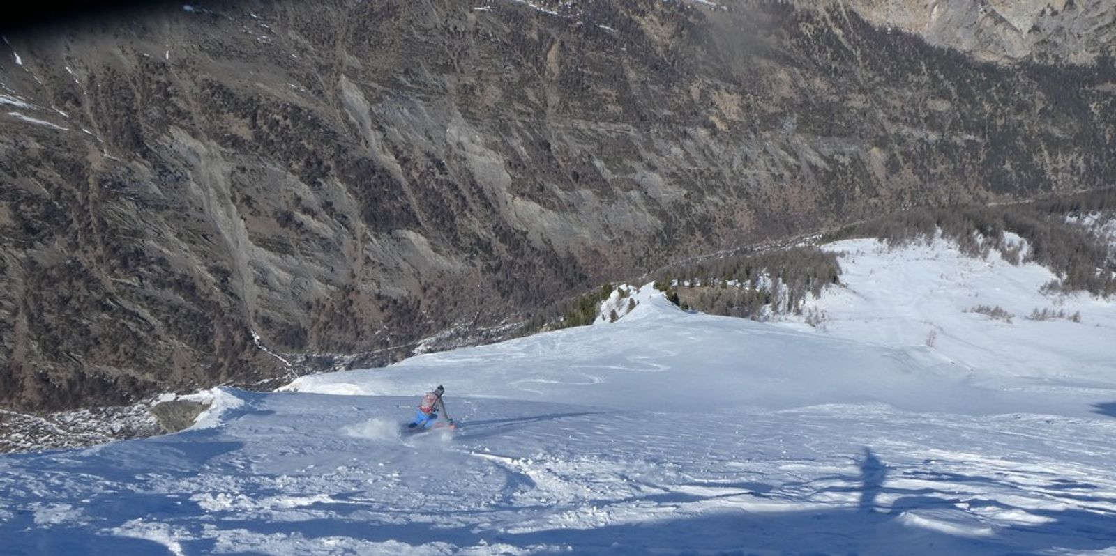 Torrent de l'Alpet - Départ de la crête de la Seyte