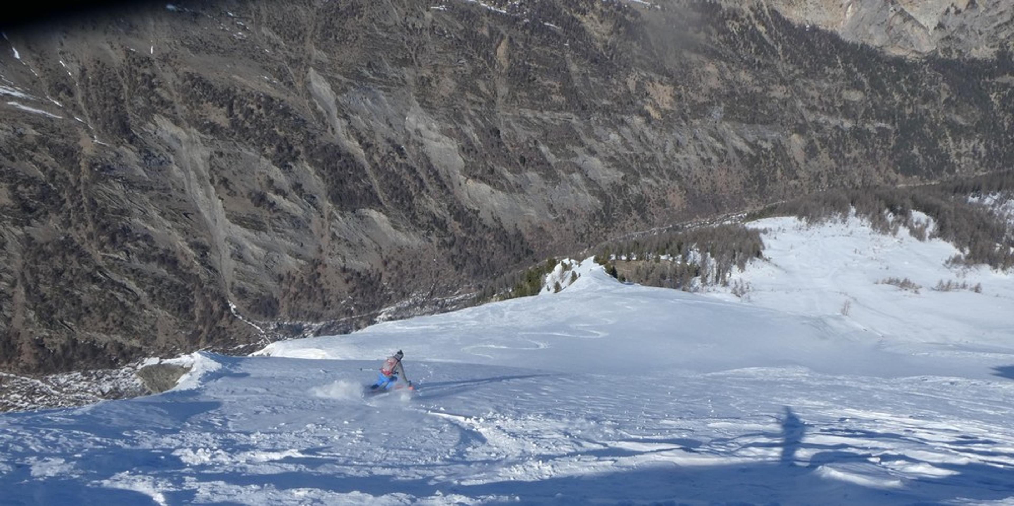 Torrent de l'Alpet - Départ de la crête de la Seyte