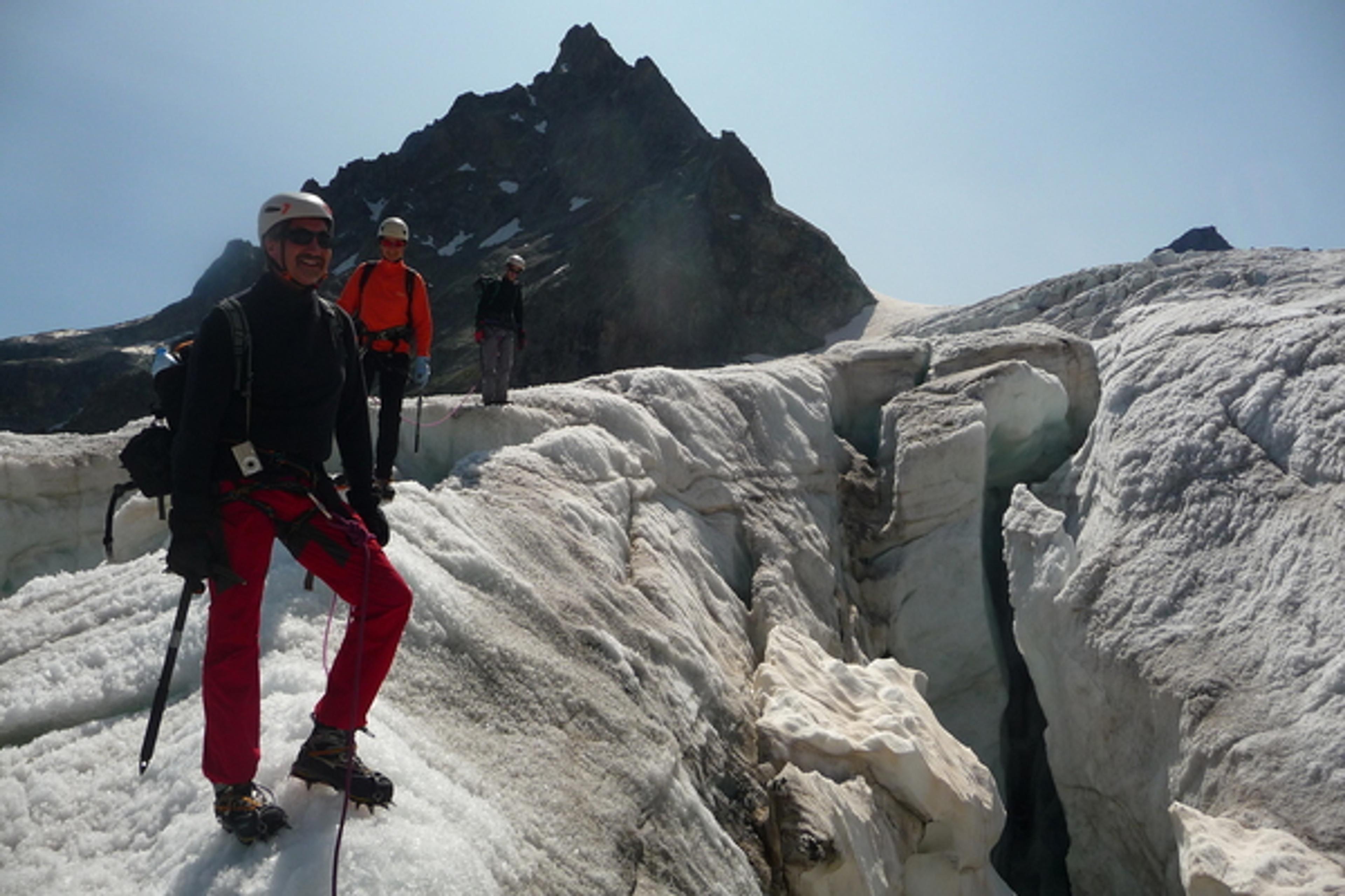 Ecole de glace - Quelques crevasses