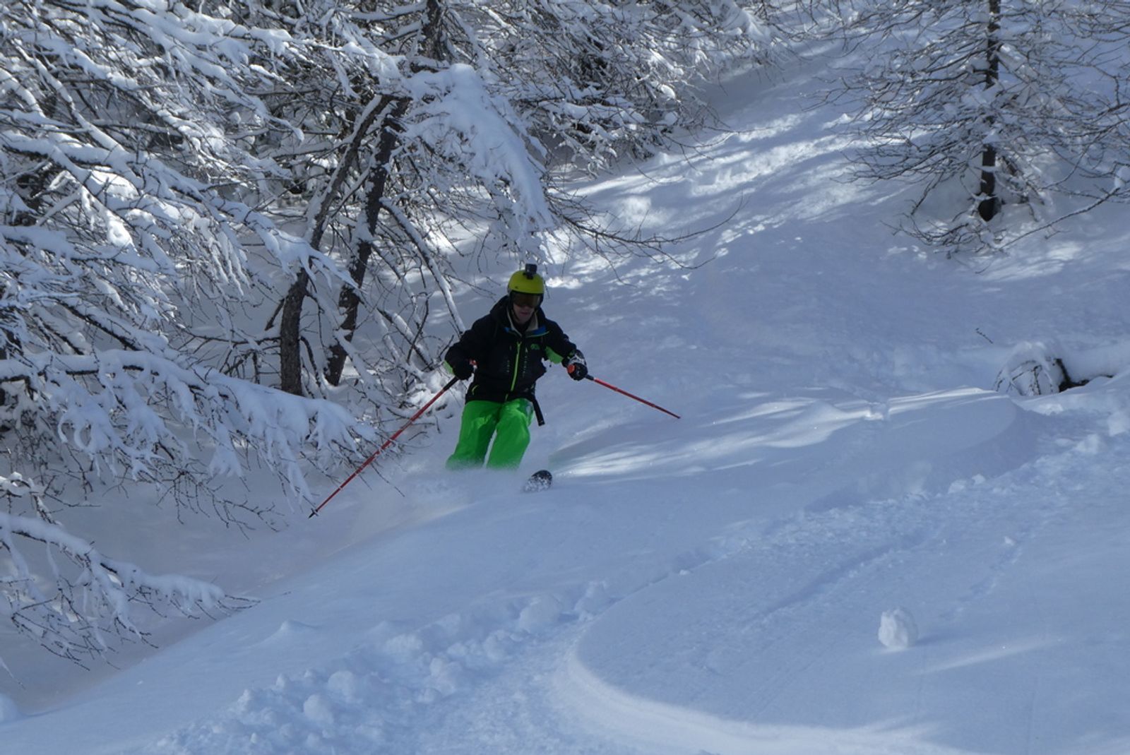 Ski touring in Les Orres—Not bad for a first try