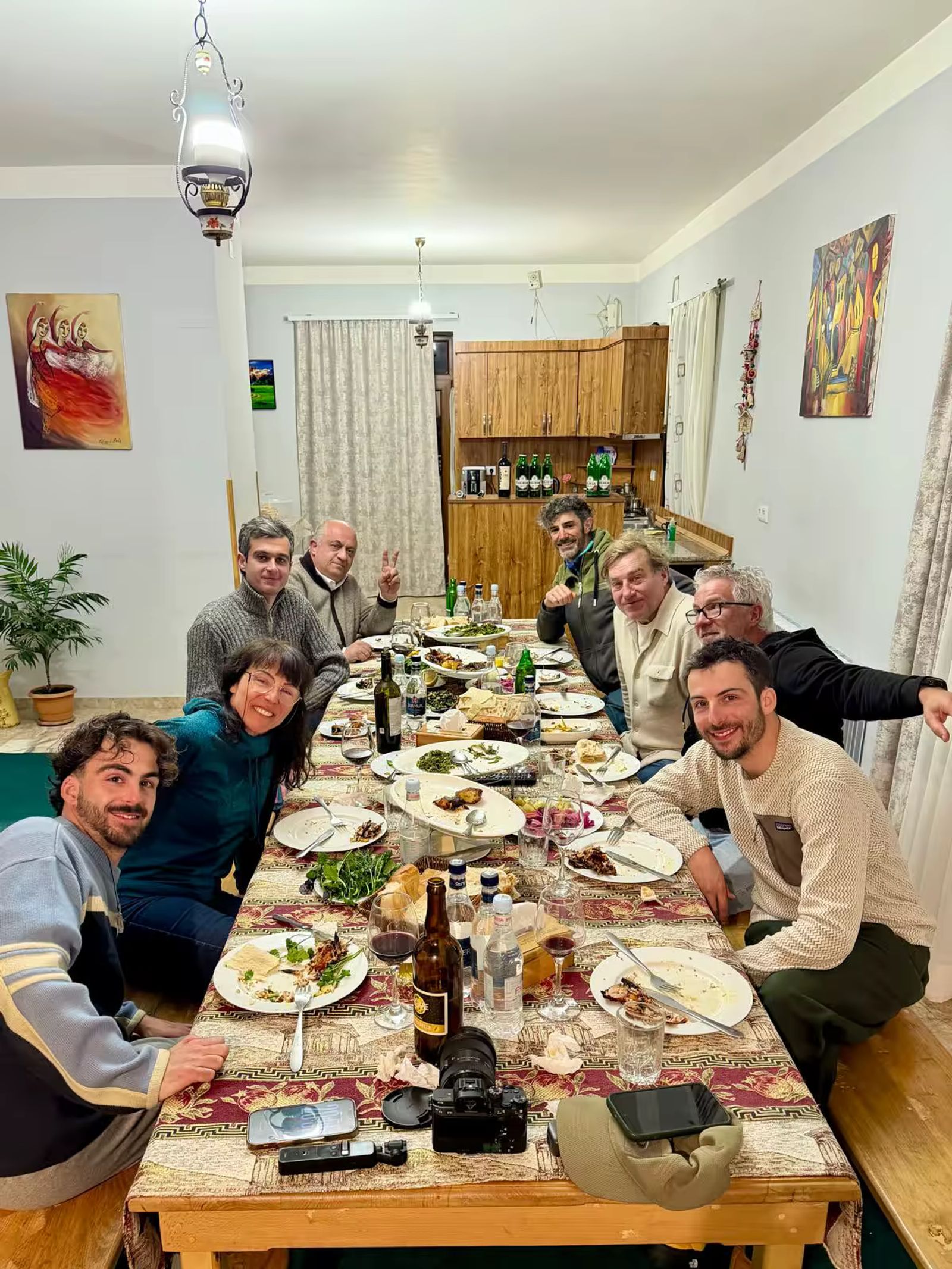 Belle tablée chez l'habitant