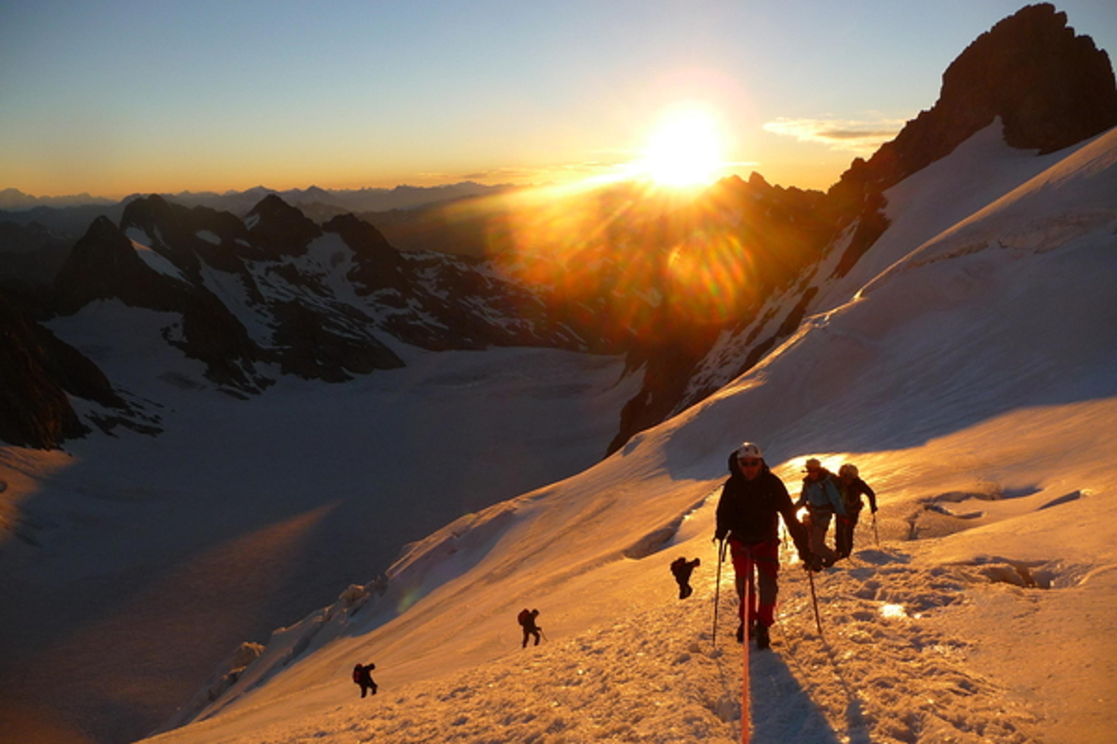 Dôme des Ecrins - Oune levé dé soleil!