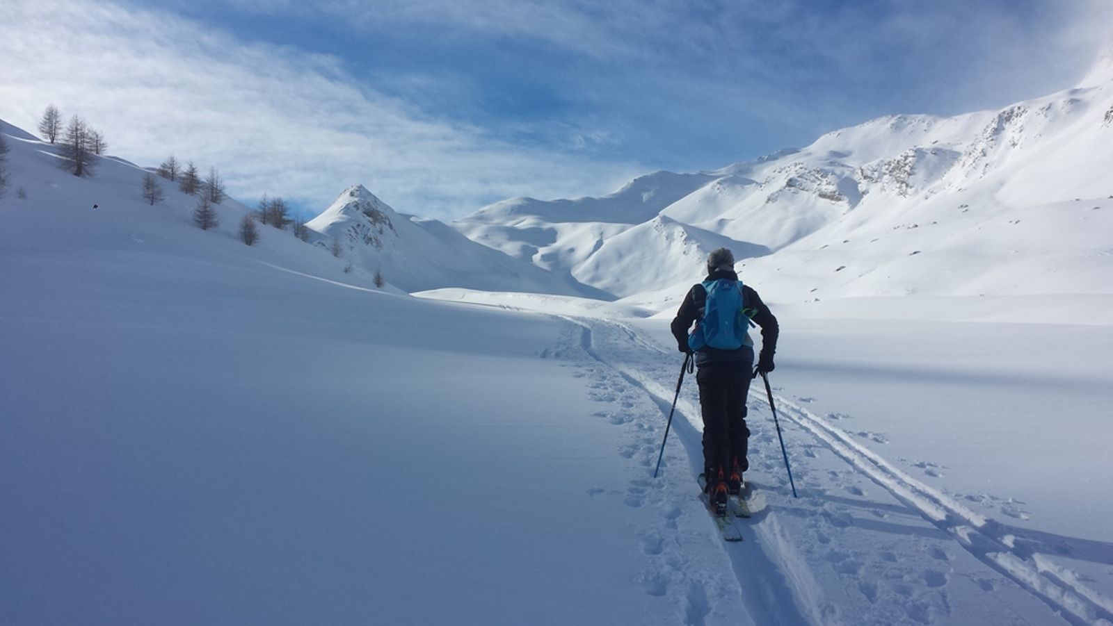Initiation ski de randonnée - tête du Crachet - En route
